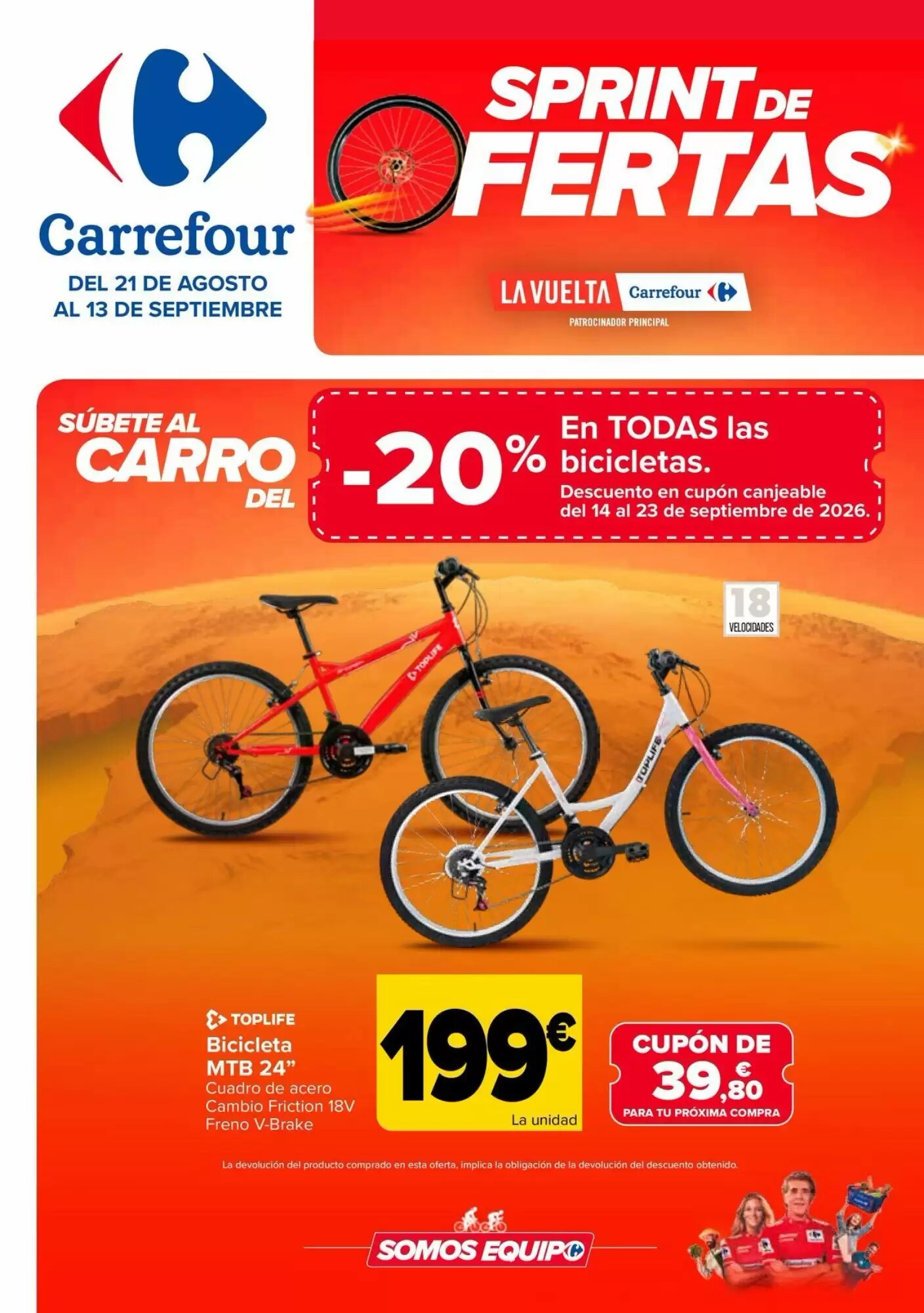Folleto promocional de Carrefour válido desde el 21/08/2026 - Página 1.