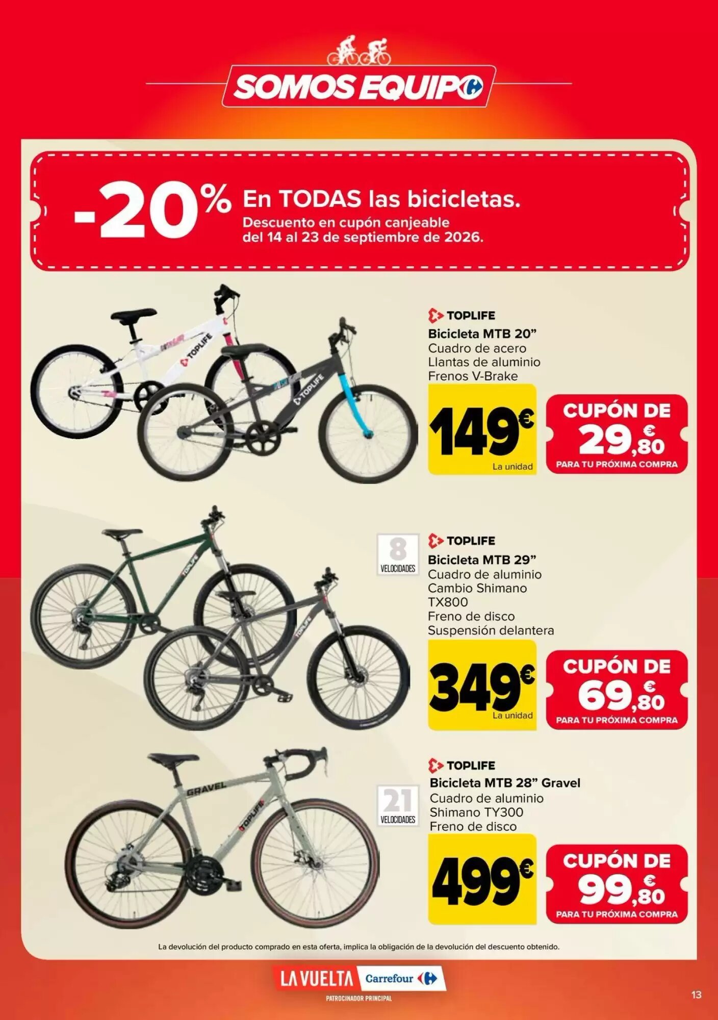 Folleto promocional de Carrefour válido desde el 21/08/2026 - Página 13.