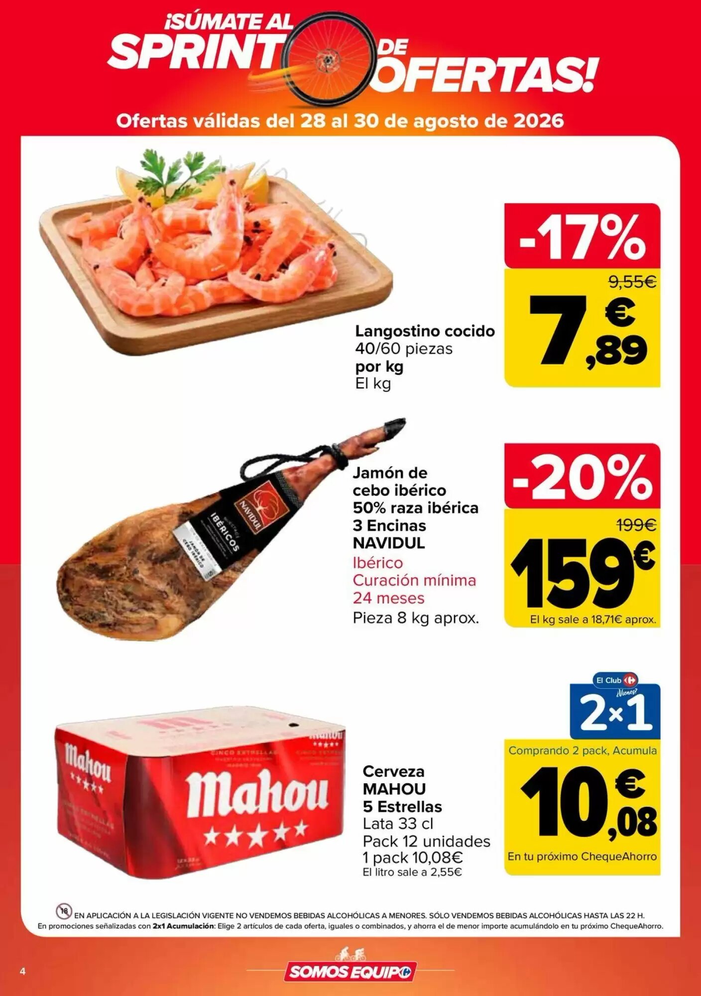Folleto promocional de Carrefour válido desde el 21/08/2026 - Página 4.