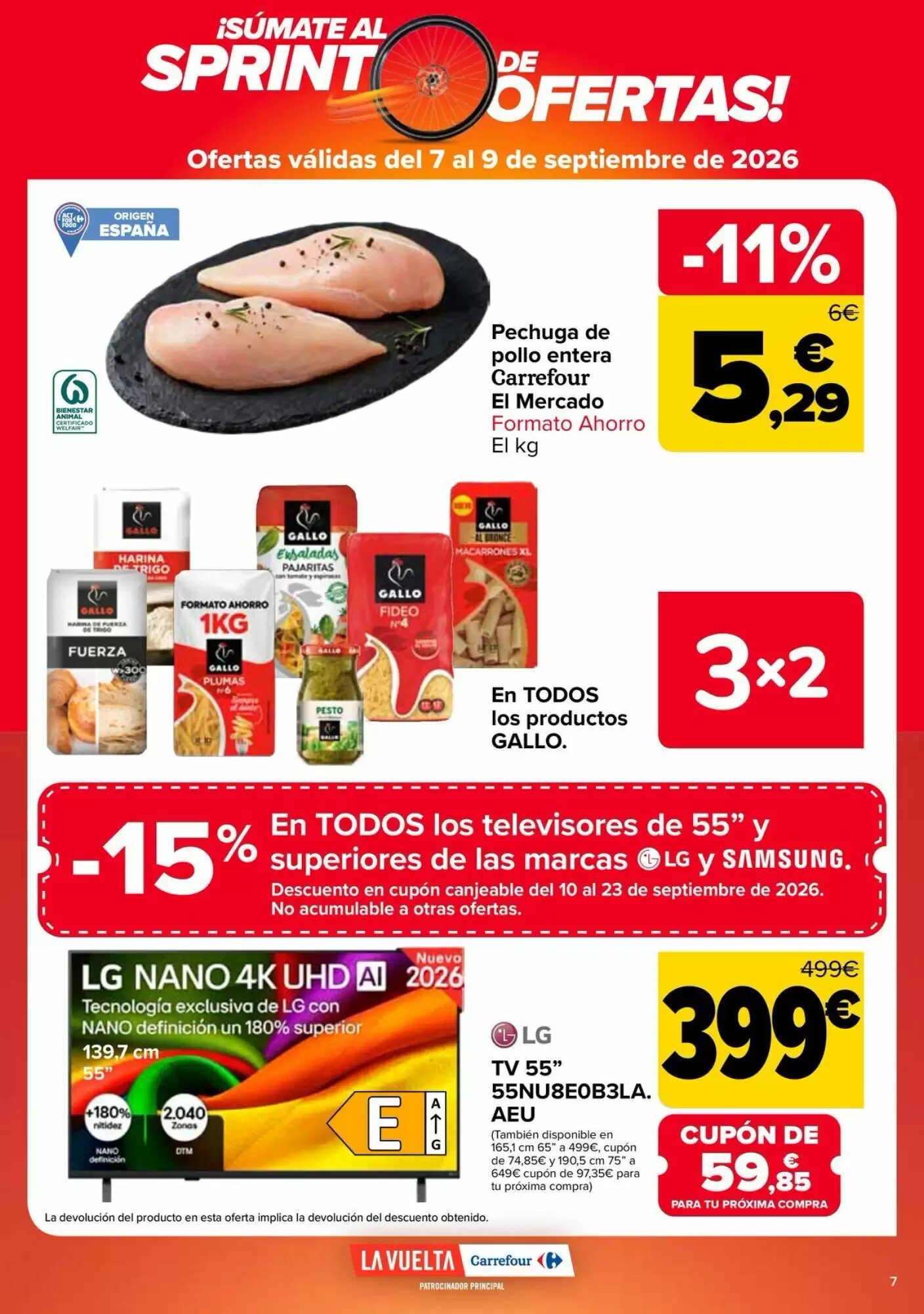 Folleto promocional de Carrefour válido desde el 21/08/2026 - Página 7.