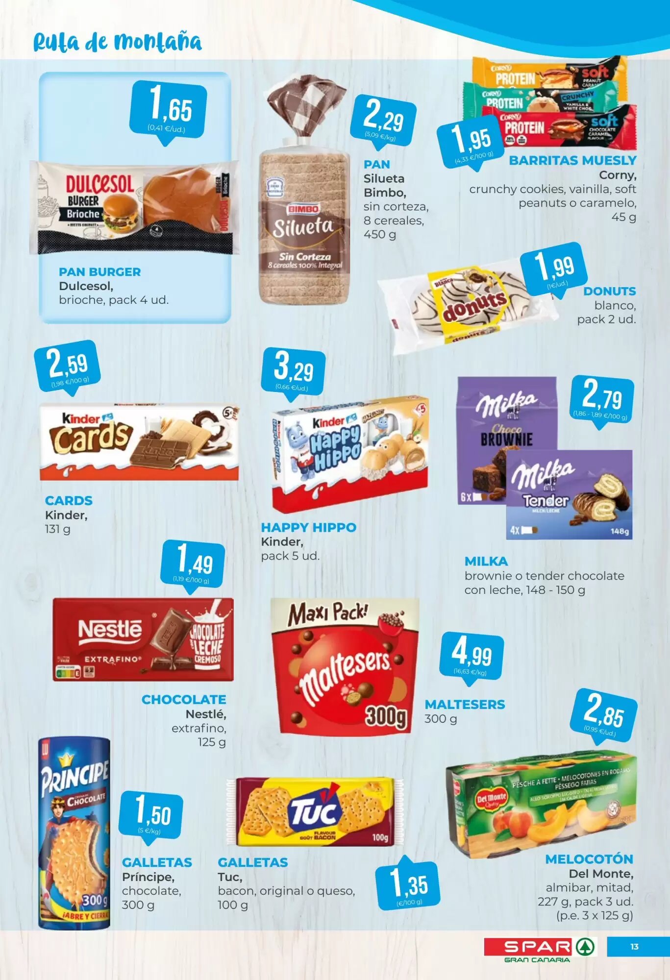 Folleto promocional de SPAR Gran Canaria válido desde el 21/08/2026 - Página 13.