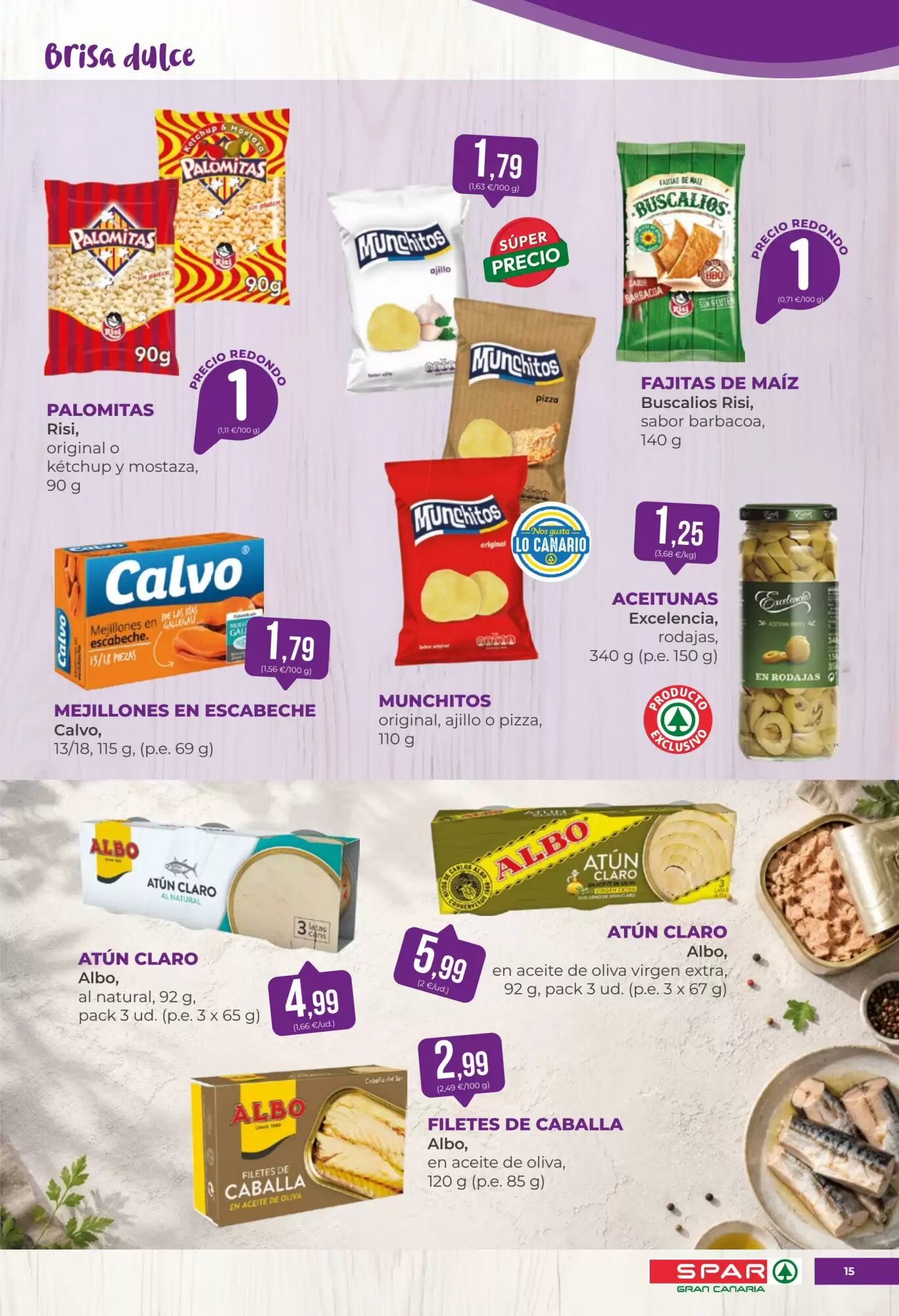 Folleto promocional de SPAR Gran Canaria válido desde el 21/08/2026 - Página 15.