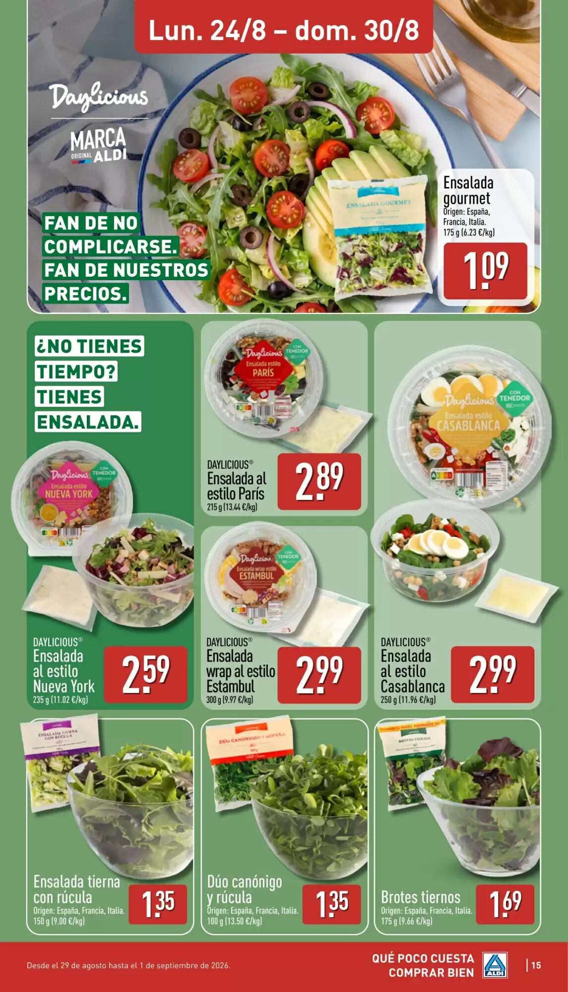 Folleto promocional de ALDI válido desde el 24/08/2026 - Página 15.