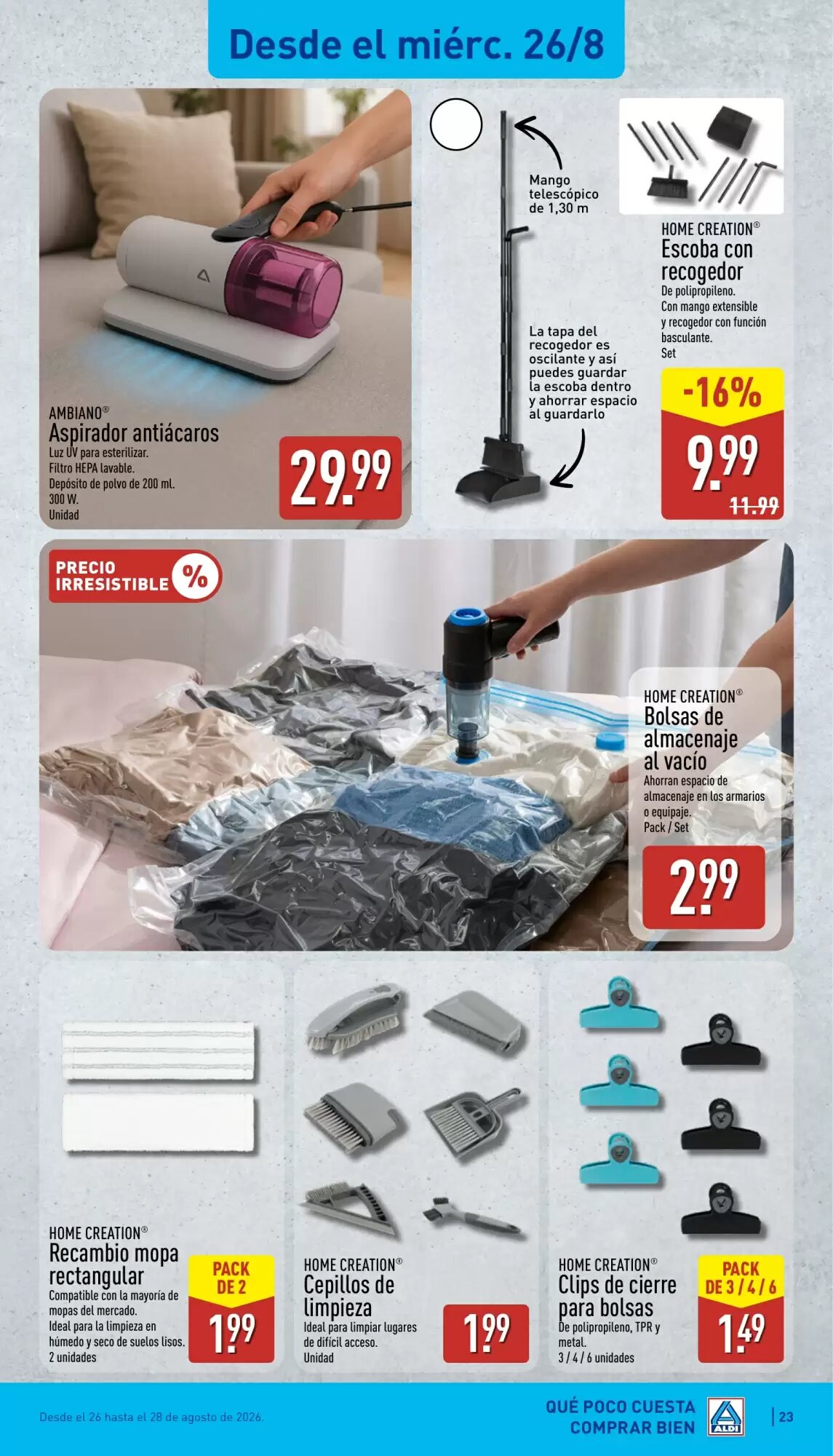 Folleto promocional de ALDI válido desde el 24/08/2026 - Página 23.
