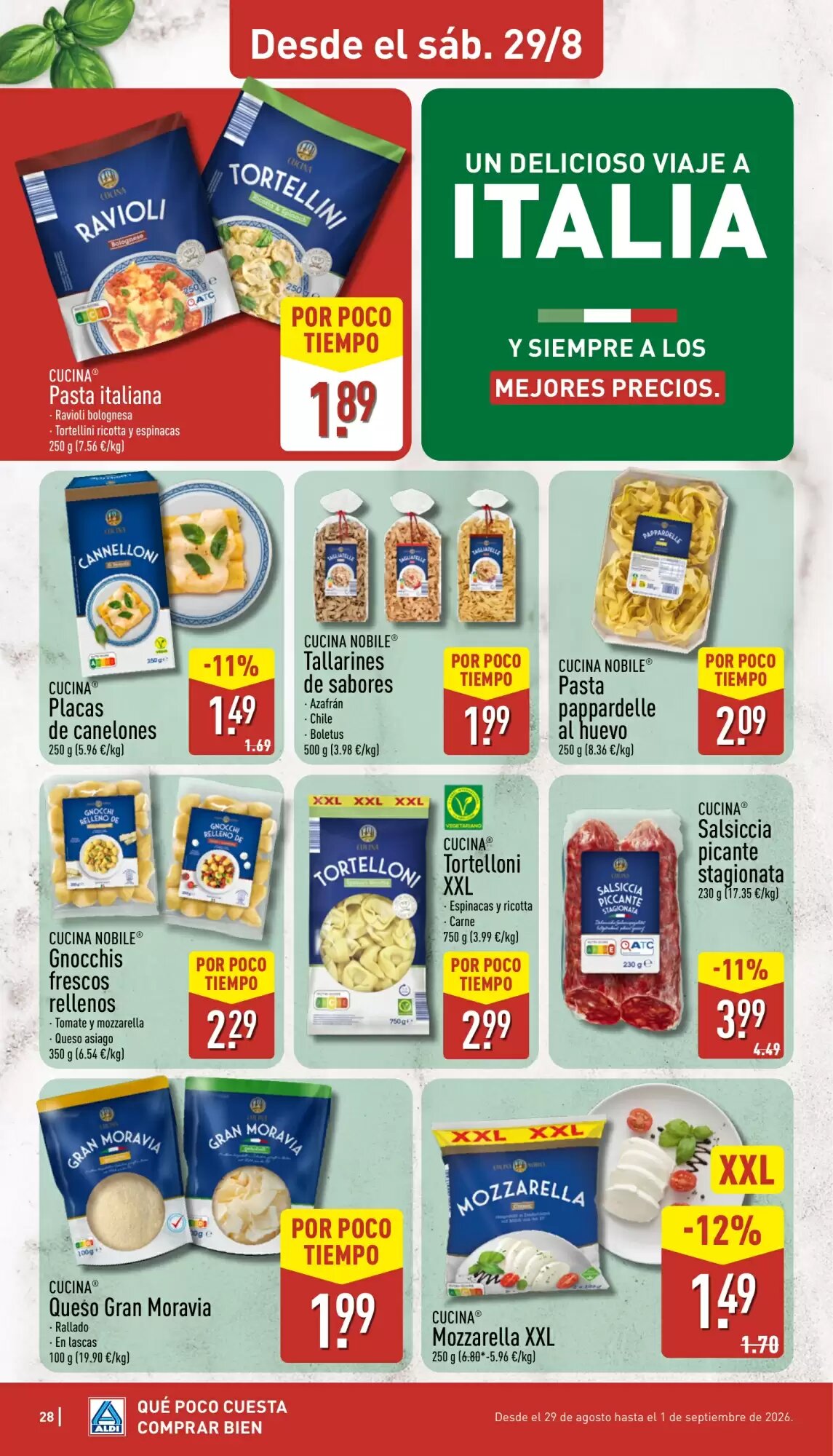 Folleto promocional de ALDI válido desde el 24/08/2026 - Página 28.