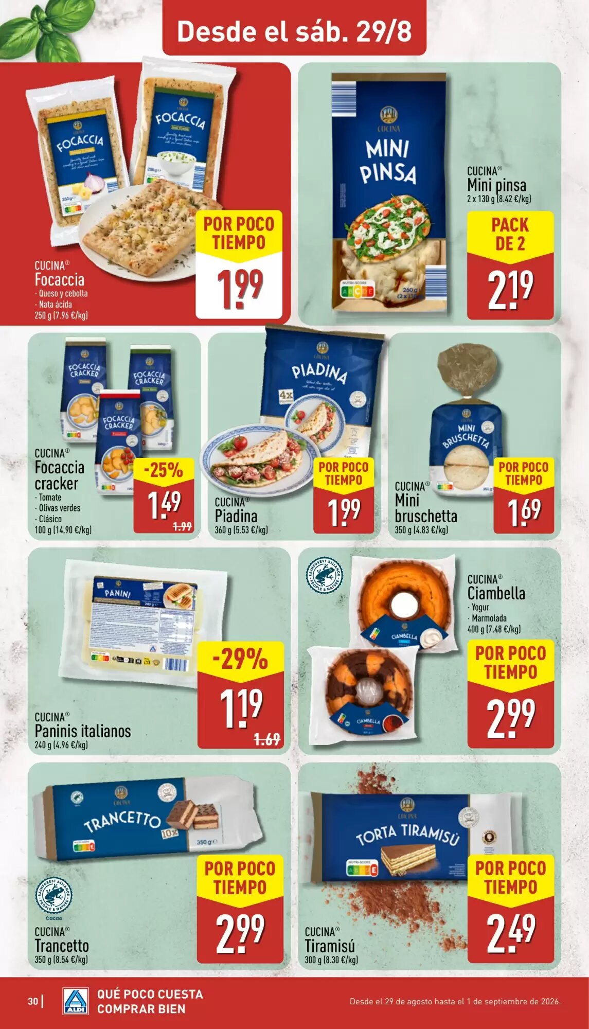 Folleto promocional de ALDI válido desde el 24/08/2026 - Página 30.