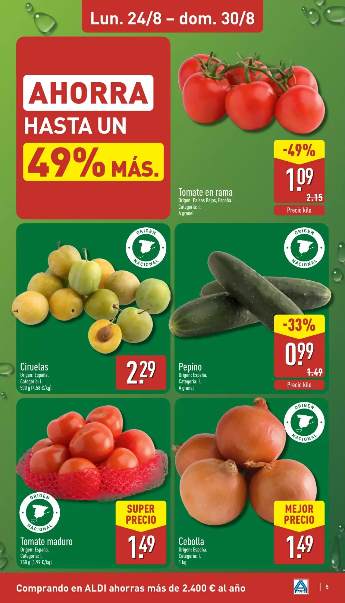 Folleto promocional de ALDI válido desde el 24/08/2026 - Página 5.