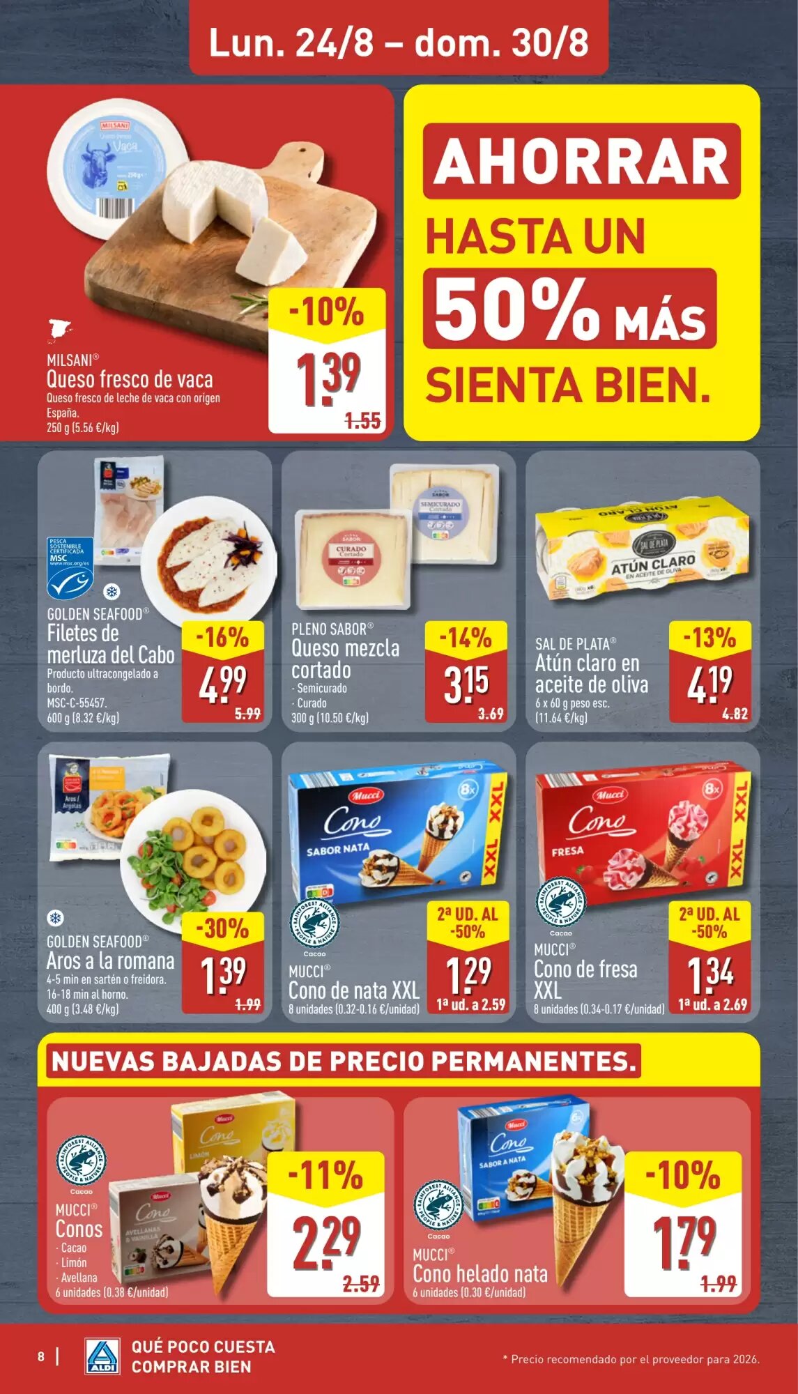 Folleto promocional de ALDI válido desde el 24/08/2026 - Página 8.