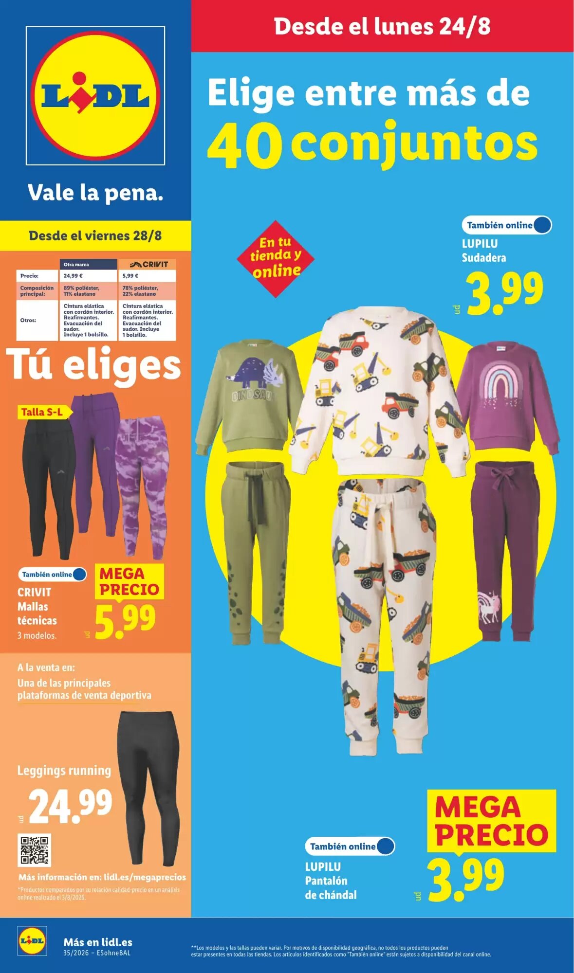 Folleto promocional de Lidl válido desde el 24/08/2026 - Página 1.