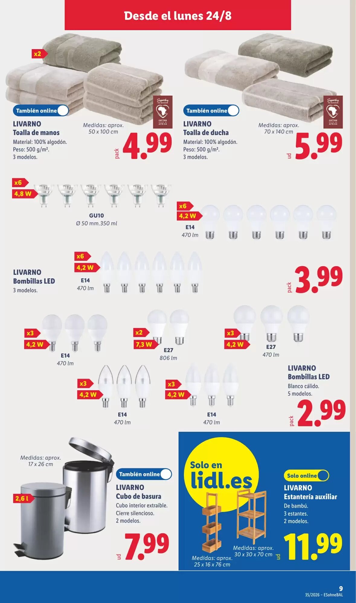 Folleto promocional de Lidl válido desde el 24/08/2026 - Página 17.