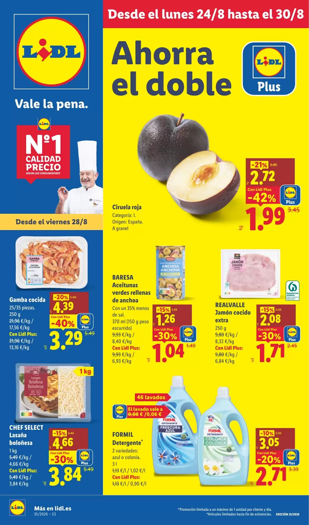 Folleto promocional de Lidl válido desde el 24/08/2026 - Página 1.