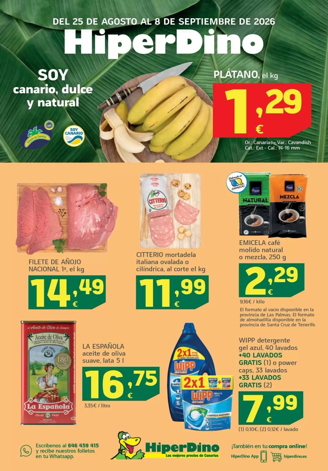 Folleto promocional de Costco válido desde el 25/08/2026 - Página 1.