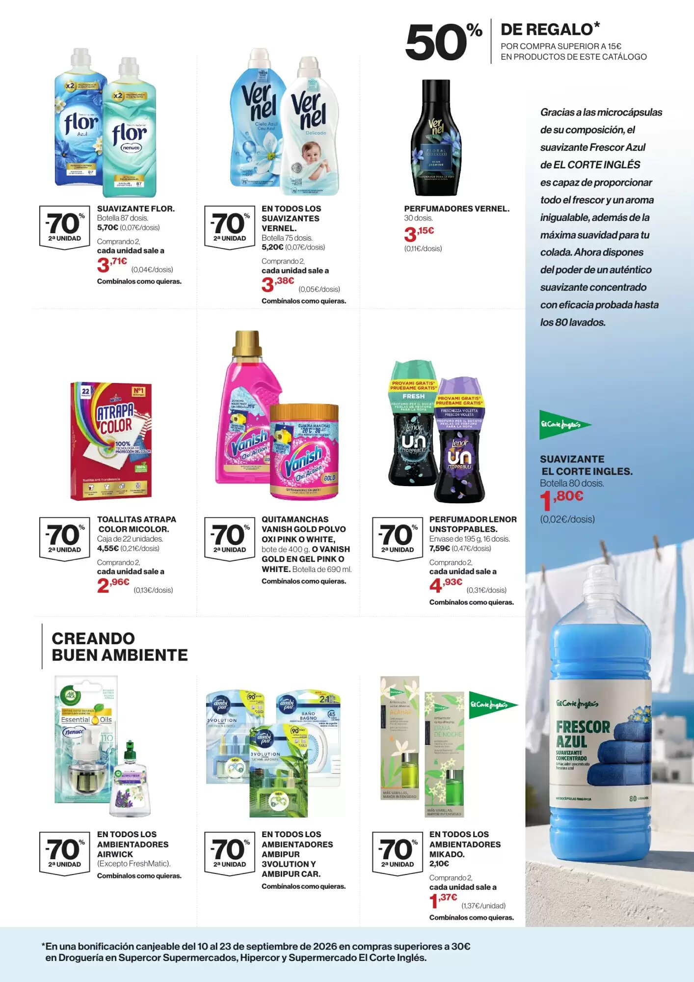 Folleto promocional de Hipercor válido desde el 26/08/2026 - Página 3.