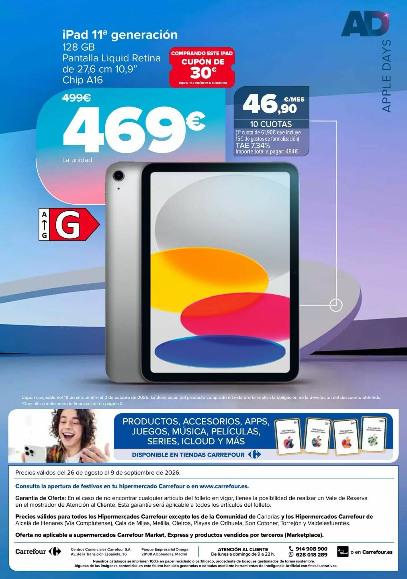 Folleto promocional de Carrefour válido desde el 26/08/2026 - Página 5.