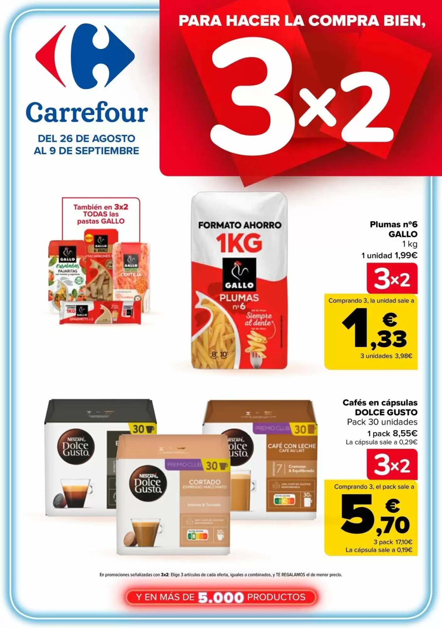 Folleto promocional de Carrefour válido desde el 26/08/2026 - Página 1.