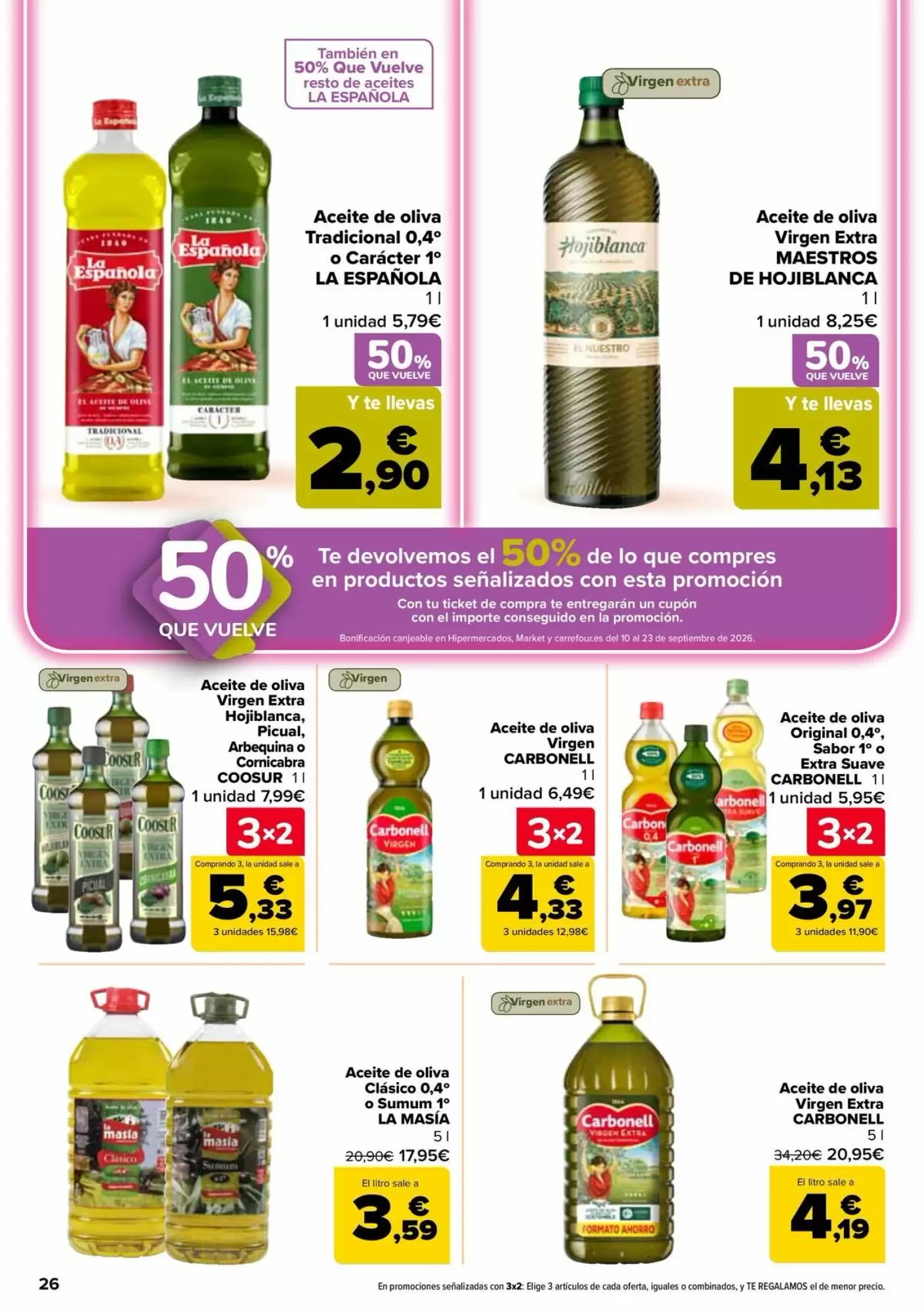 Folleto promocional de Carrefour válido desde el 26/08/2026 - Página 26.