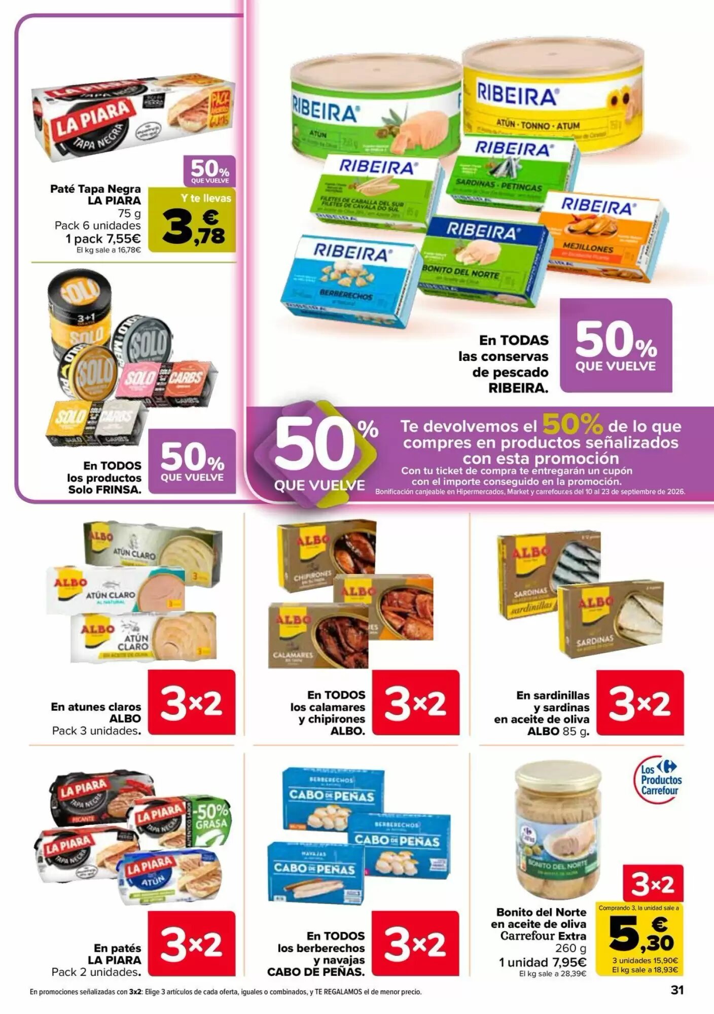Folleto promocional de Carrefour válido desde el 26/08/2026 - Página 31.