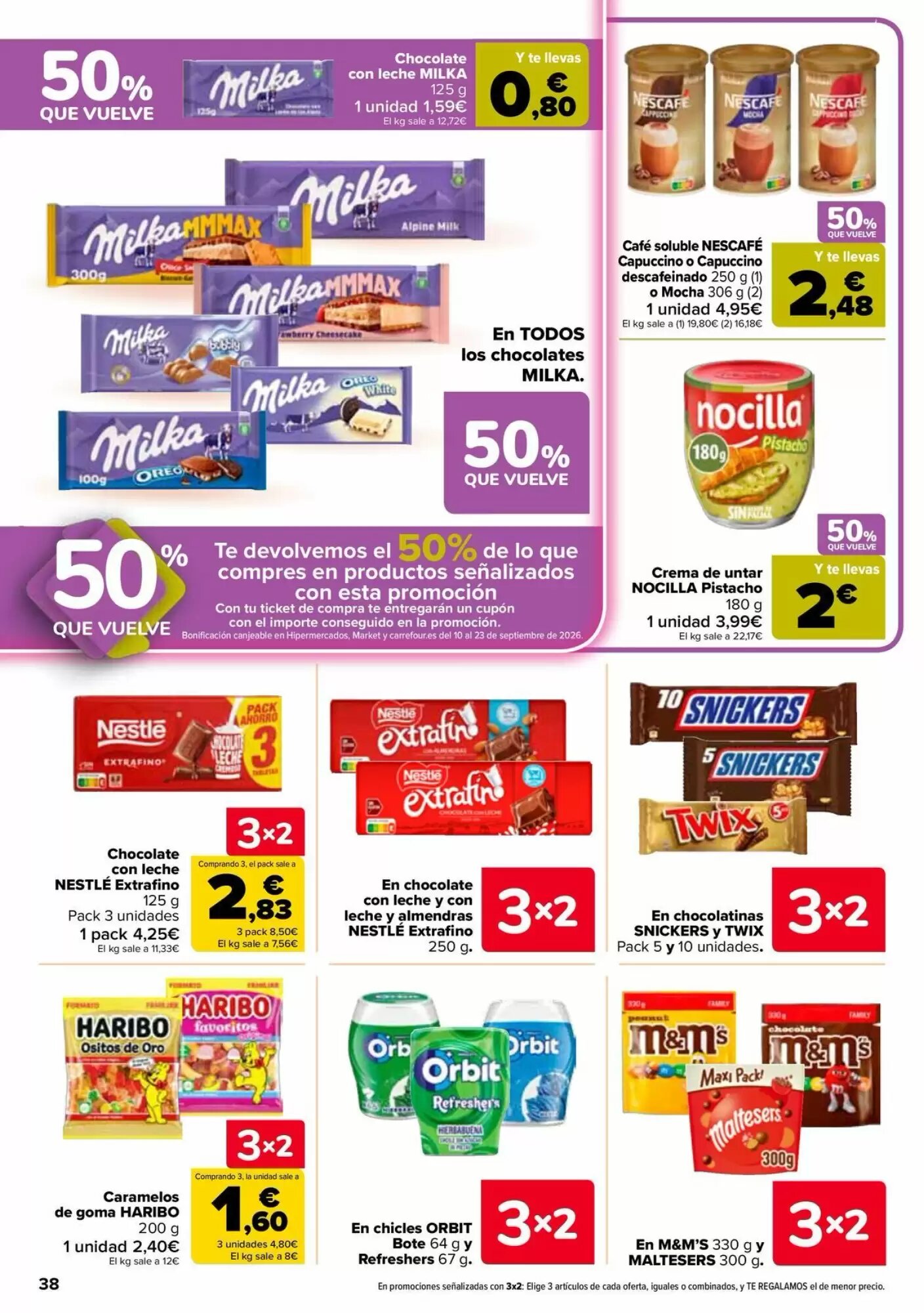 Folleto promocional de Carrefour válido desde el 26/08/2026 - Página 38.