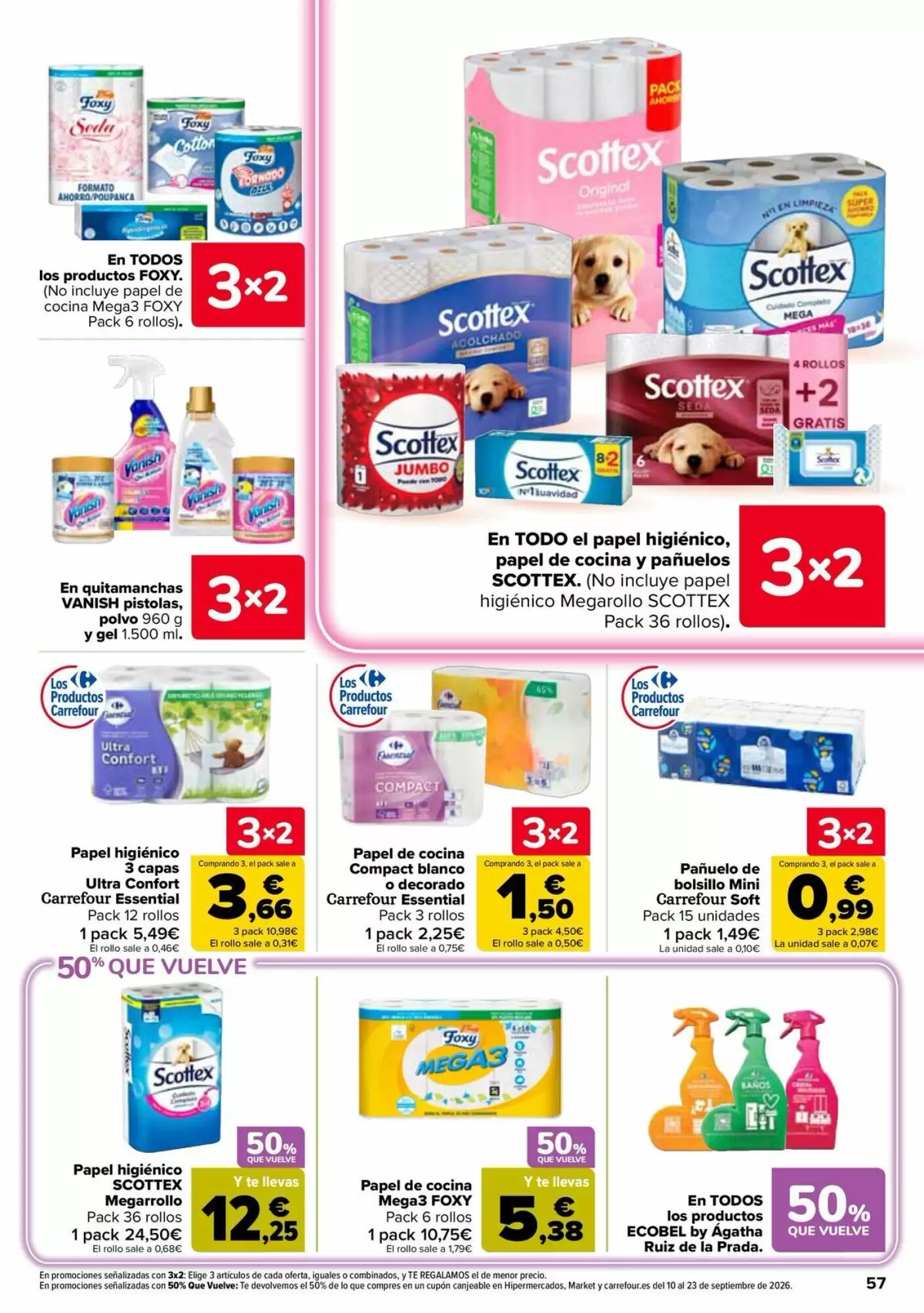 Folleto promocional de Carrefour válido desde el 26/08/2026 - Página 57.