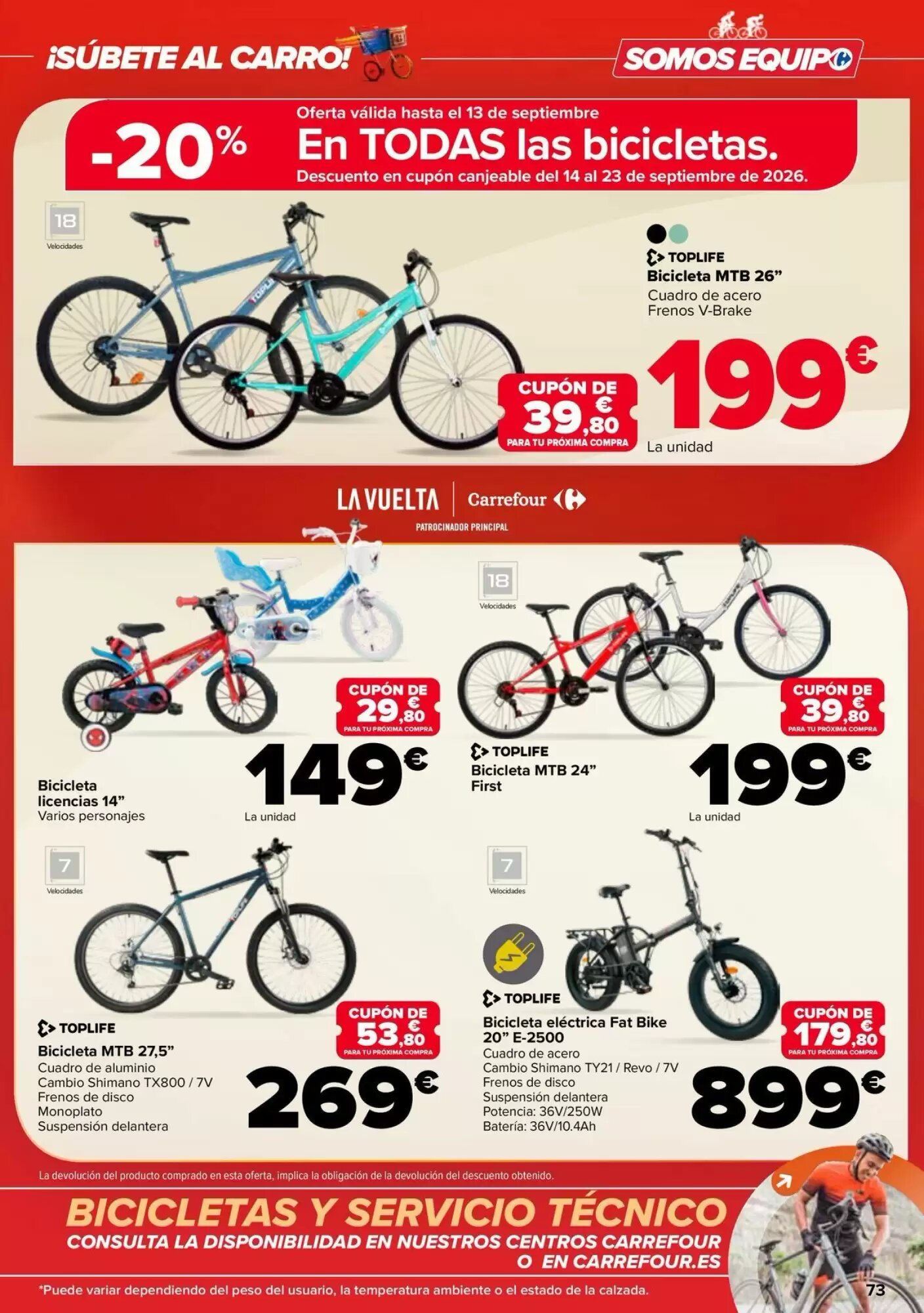 Folleto promocional de Carrefour válido desde el 26/08/2026 - Página 73.