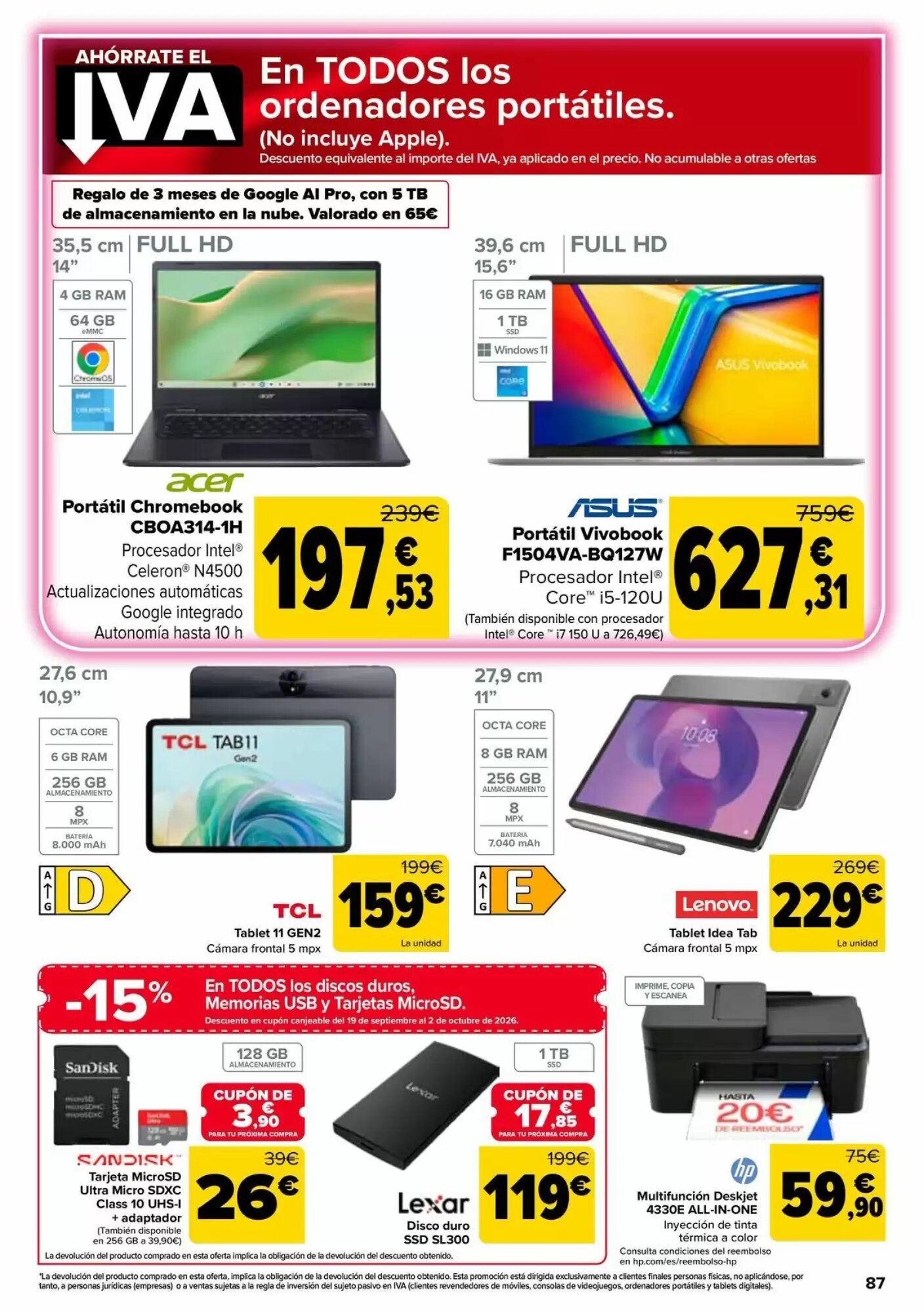 Folleto promocional de Carrefour válido desde el 26/08/2026 - Página 87.