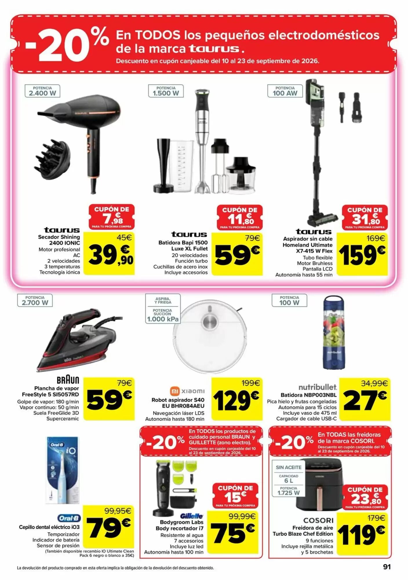 Folleto promocional de Carrefour válido desde el 26/08/2026 - Página 91.