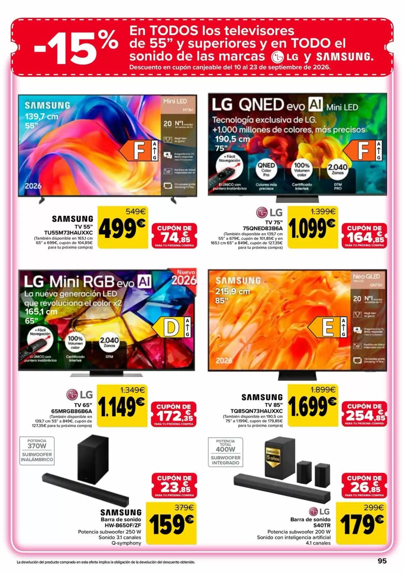 Folleto promocional de Carrefour válido desde el 26/08/2026 - Página 95.