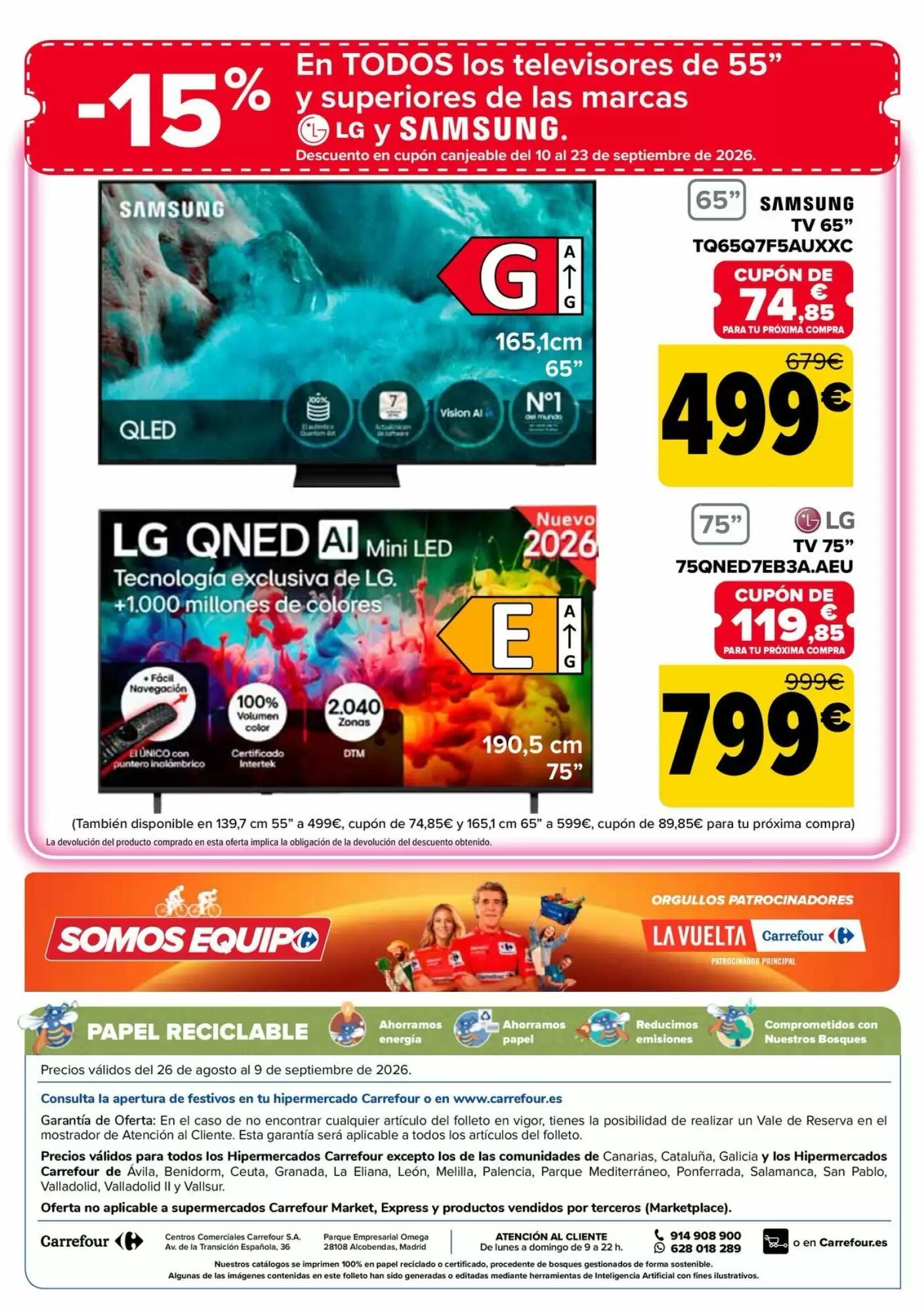 Folleto promocional de Carrefour válido desde el 26/08/2026 - Página 96.