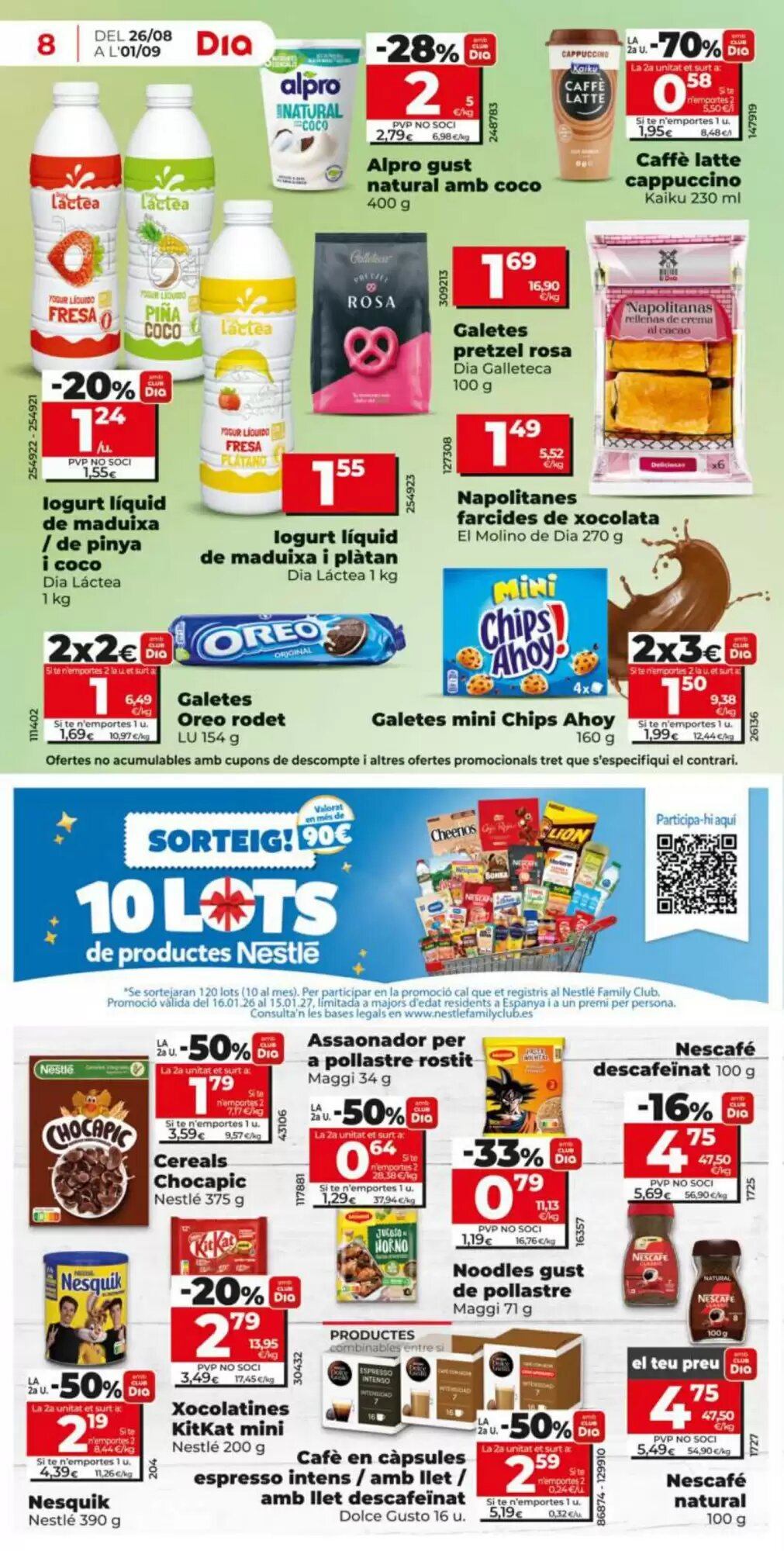 Folleto promocional de FROIZ válido desde el 26/08/2026 - Página 8.
