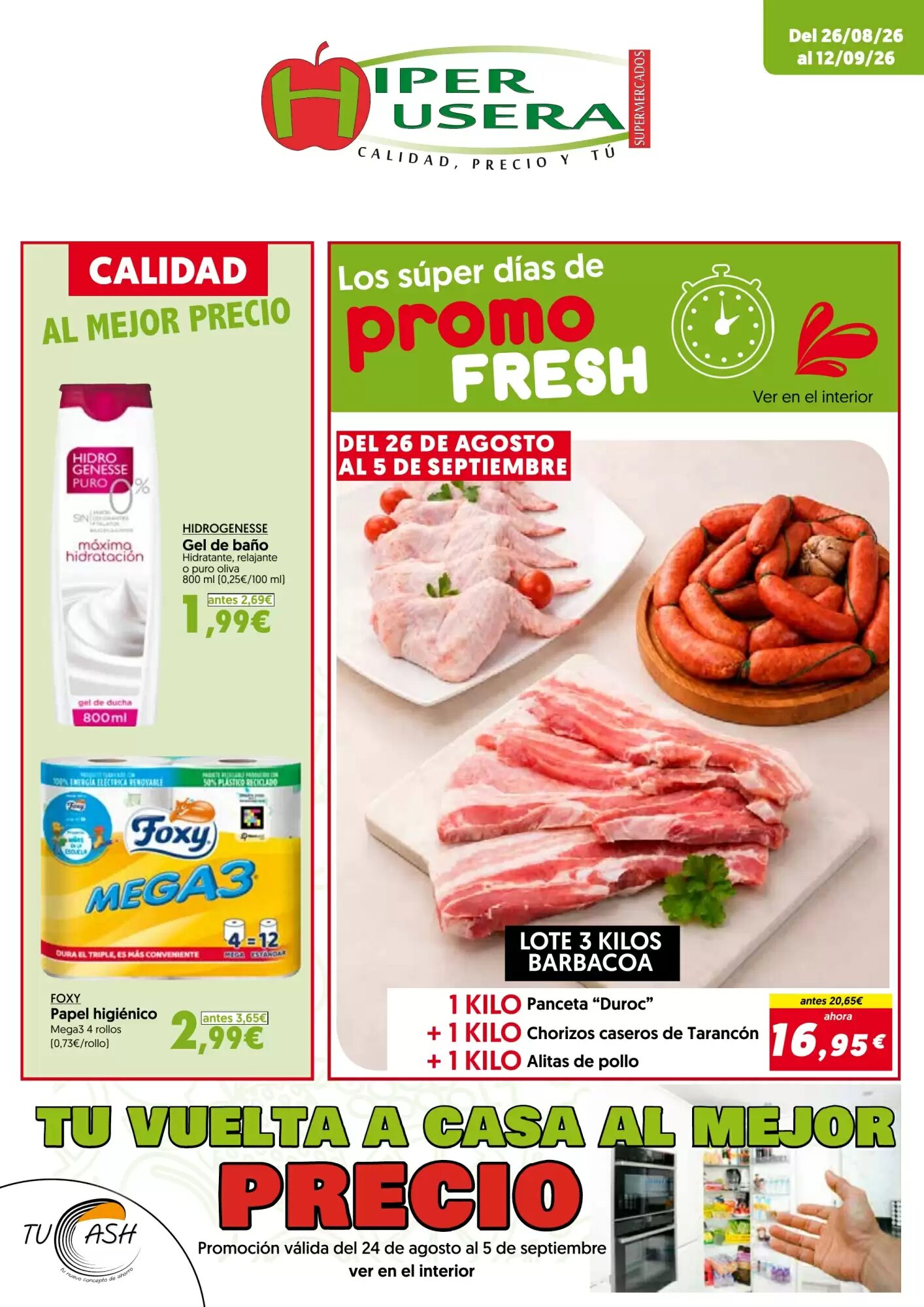 Folleto promocional de Rocasa válido desde el 26/08/2026 - Página 1.