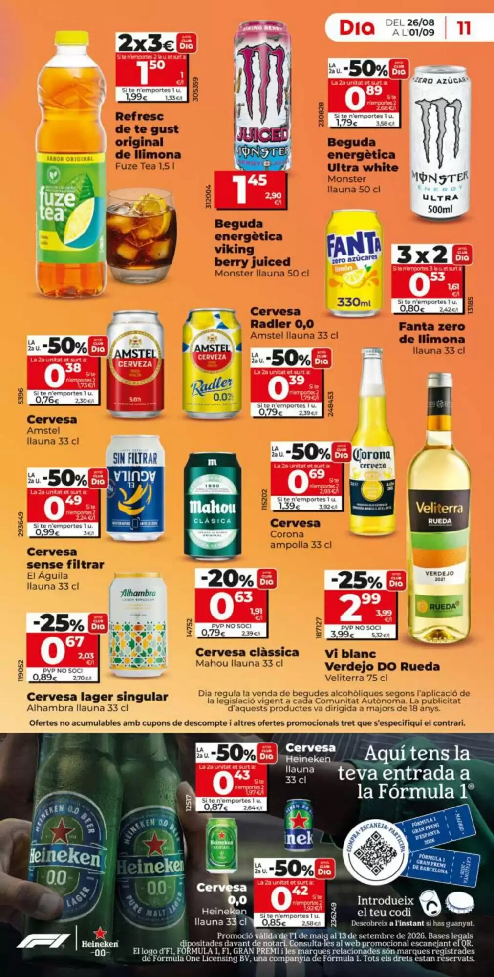 Folleto promocional de Hipercor válido desde el 26/08/2026 - Página 11.