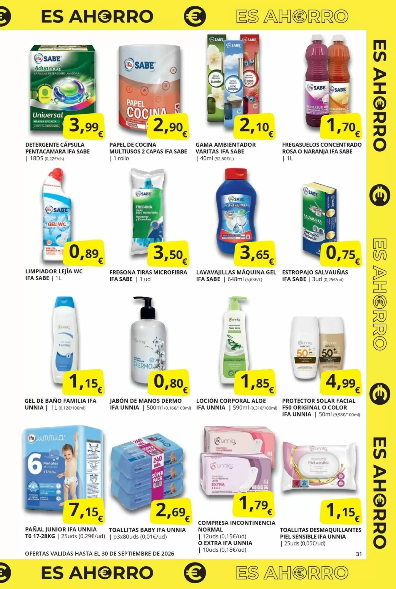Folleto promocional de Dia válido desde el 26/08/2026 - Página 31.