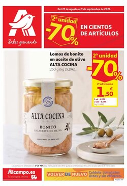 Folleto promocional de Alcampo válido desde el 27/08/2026