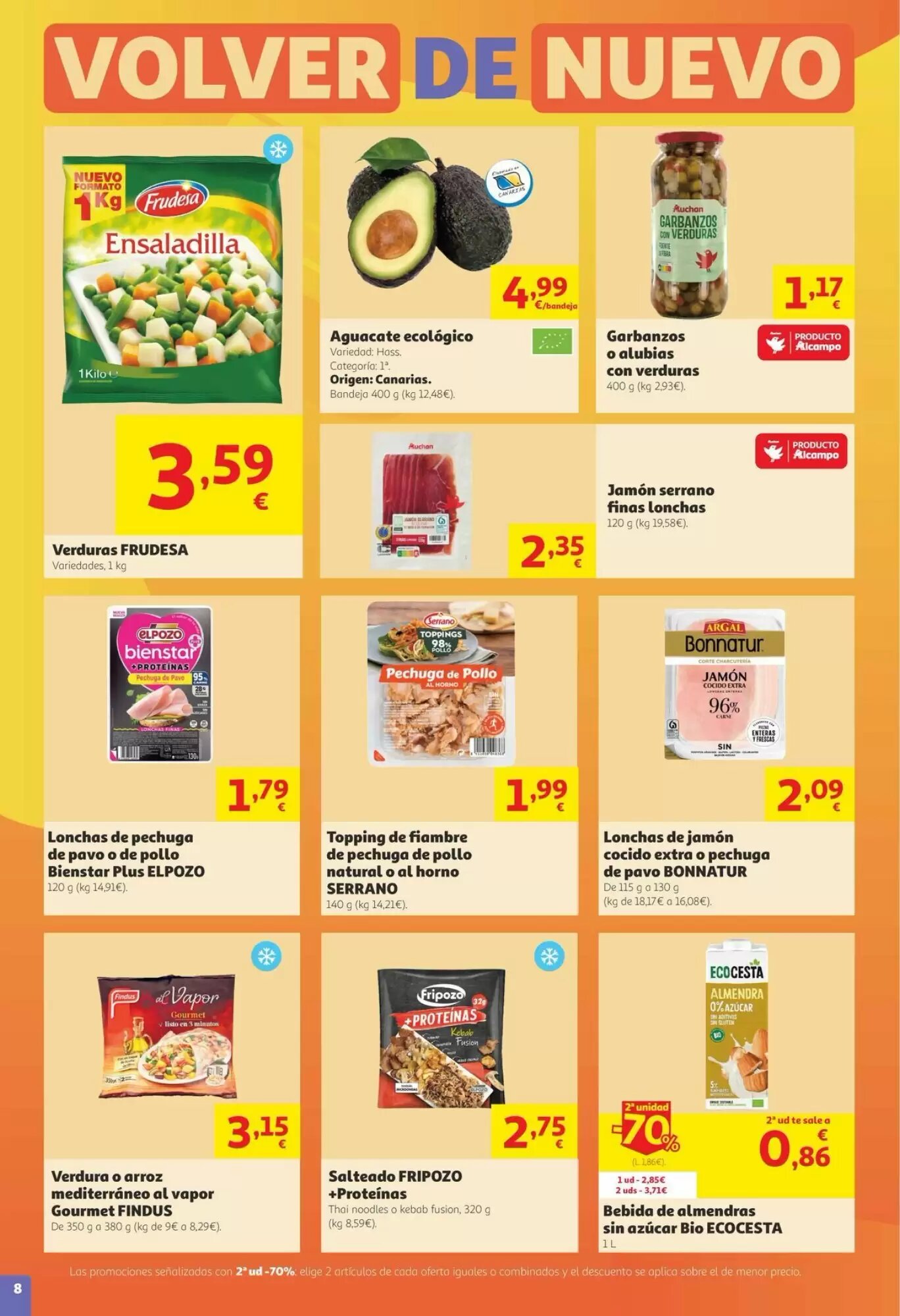 Folleto promocional de Alcampo válido desde el 27/08/2026 - Página 8.