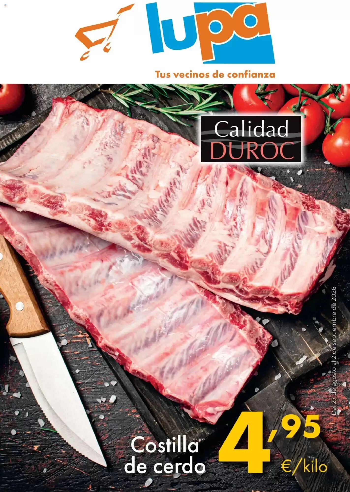 Folleto promocional de Lupa válido desde el 27/08/2026 - Página 1.