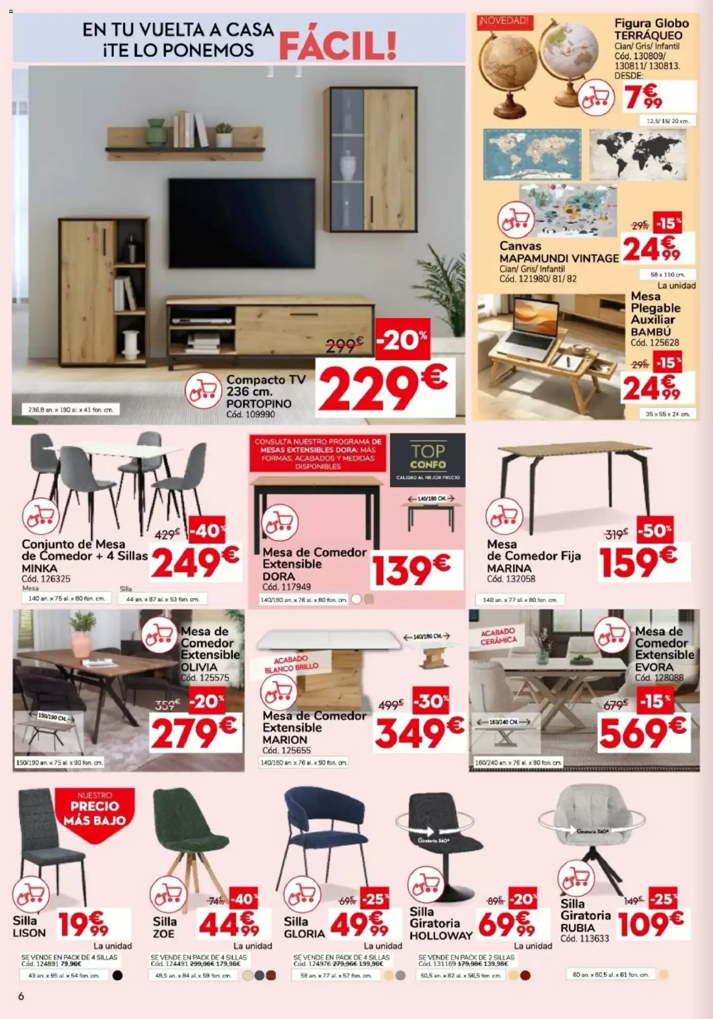 Folleto promocional de Conforama válido desde el 27/08/2026 - Página 6.
