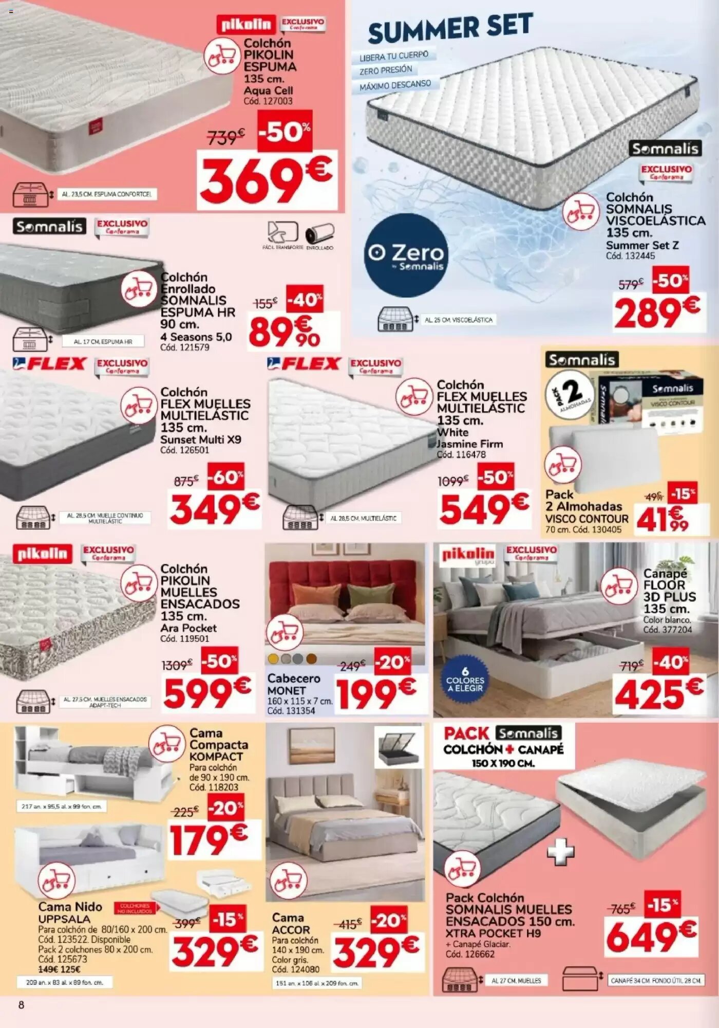 Folleto promocional de Conforama válido desde el 27/08/2026 - Página 8.