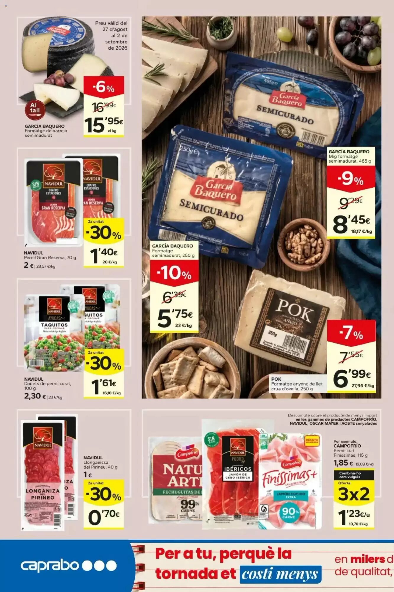 Folleto promocional de Caprabo válido desde el 27/08/2026 - Página 6.