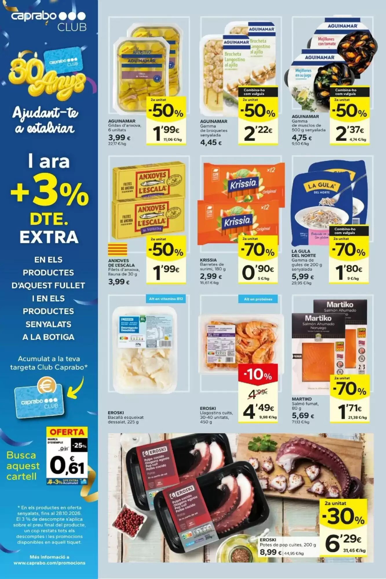 Folleto promocional de Caprabo válido desde el 27/08/2026 - Página 8.