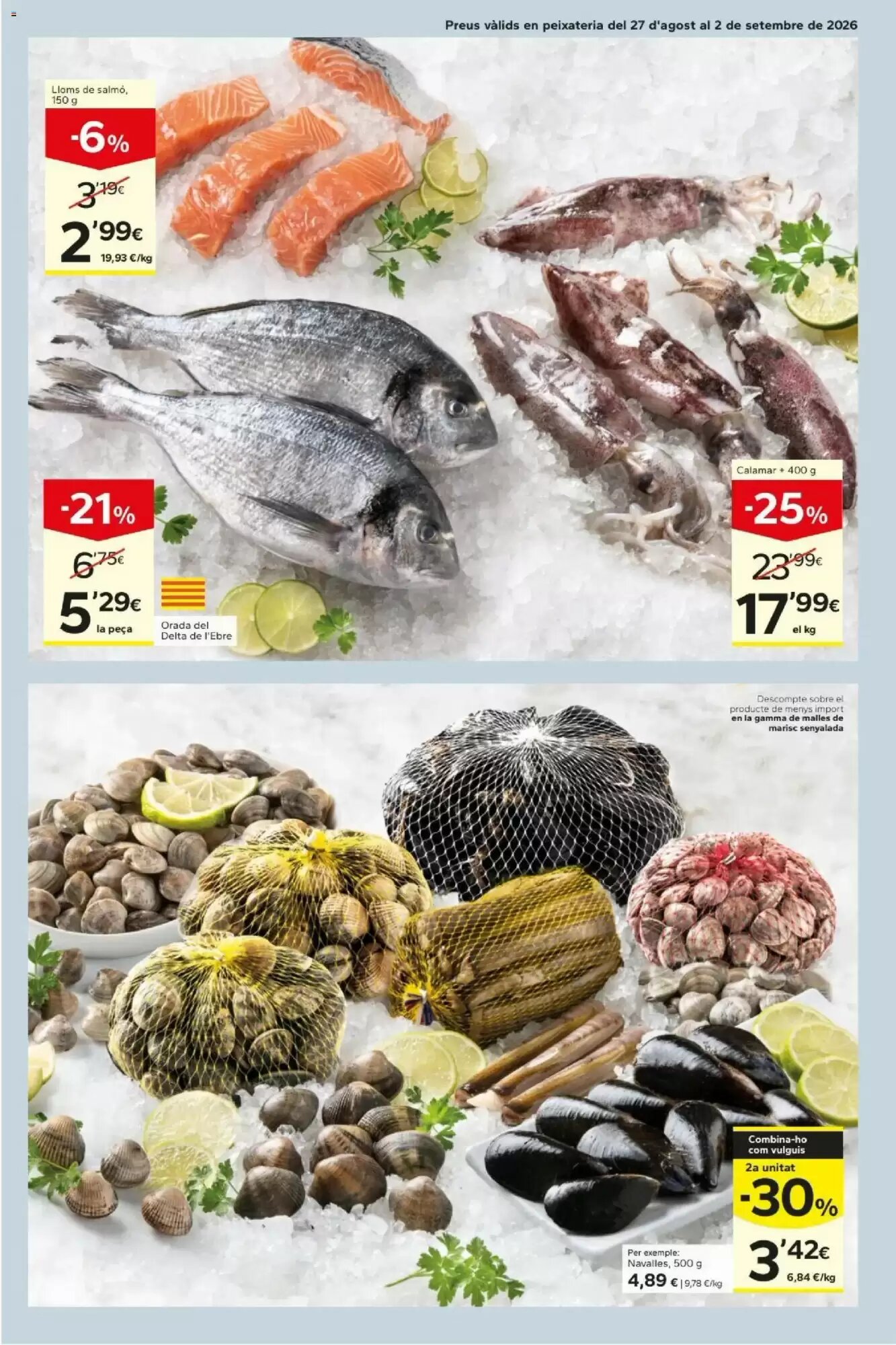 Folleto promocional de Caprabo válido desde el 27/08/2026 - Página 9.