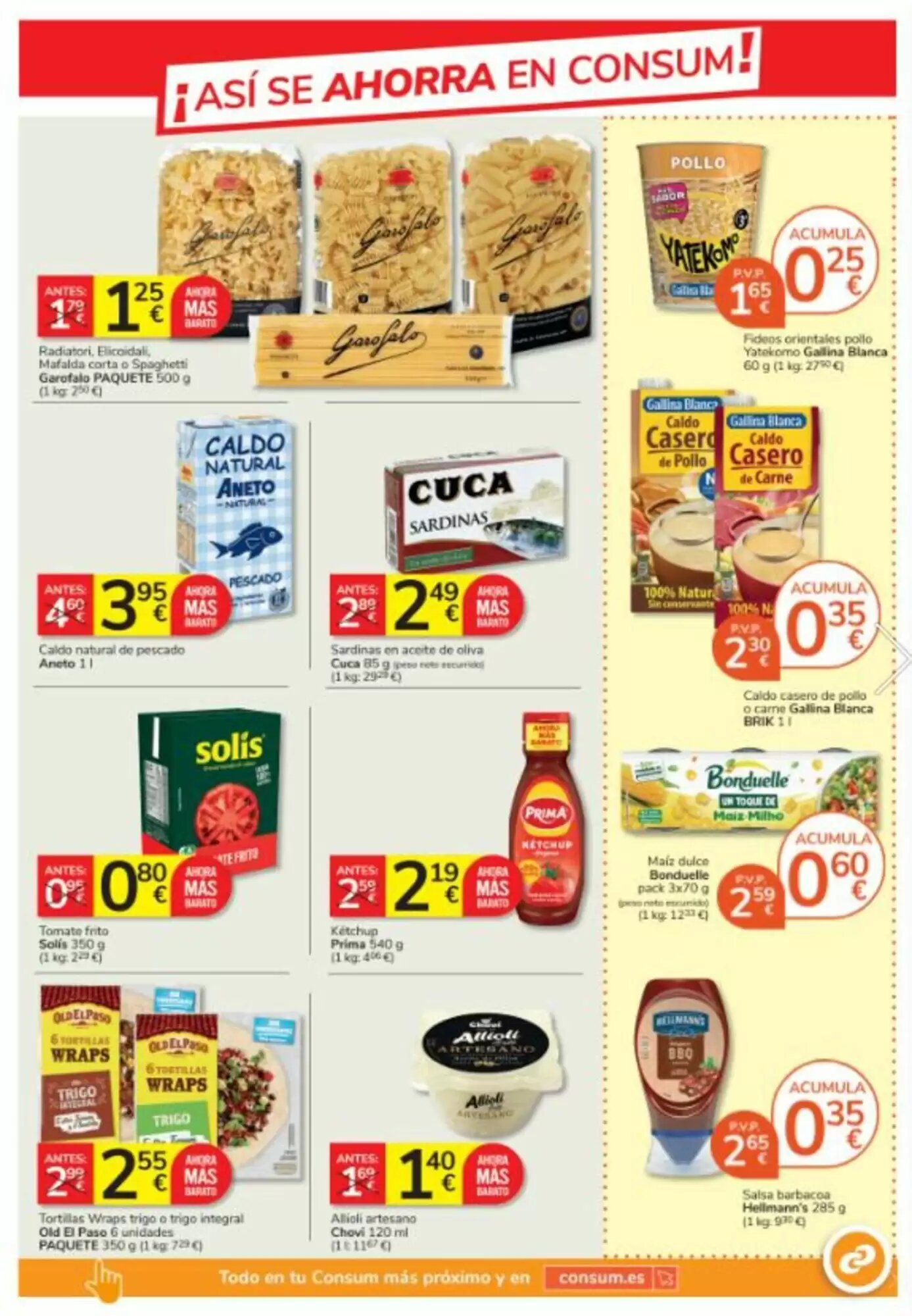 Folleto promocional de Consum válido desde el 27/08/2026 - Página 13.