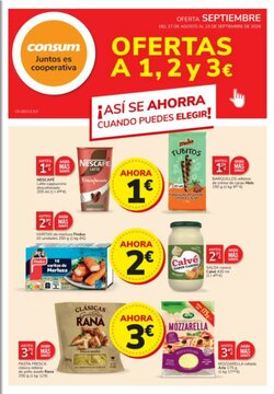 Folleto promocional de Consum válido desde el 27/08/2026