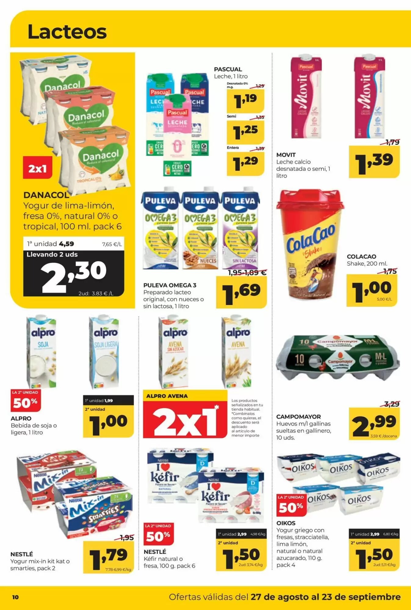 Folleto promocional de Alimerka válido desde el 27/08/2026 - Página 10.