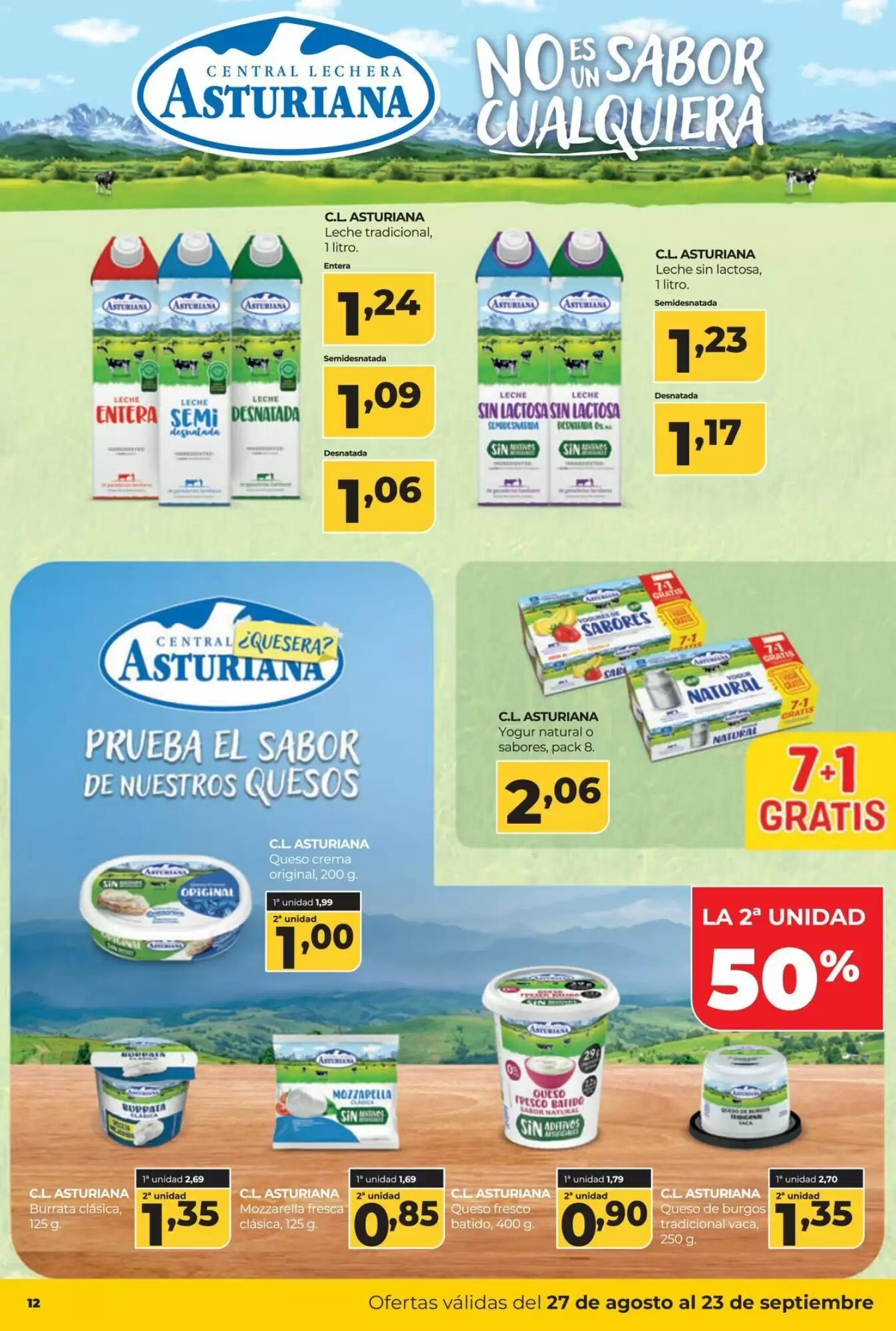 Folleto promocional de Alimerka válido desde el 27/08/2026 - Página 12.