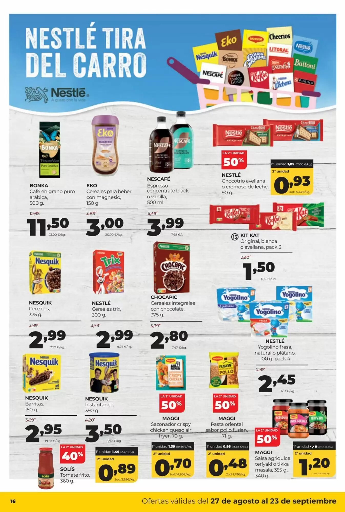 Folleto promocional de Alimerka válido desde el 27/08/2026 - Página 18.