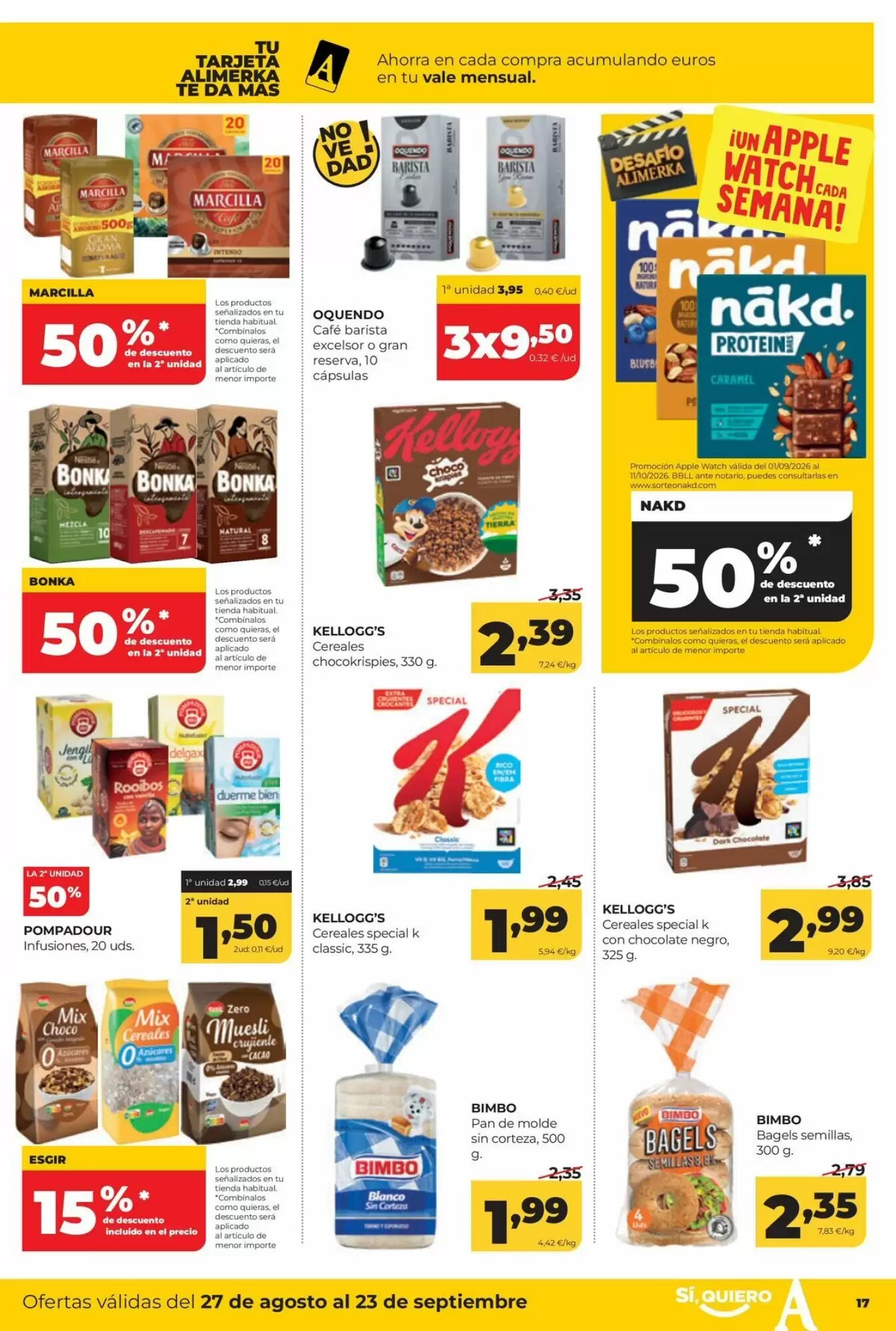 Folleto promocional de Alimerka válido desde el 27/08/2026 - Página 19.