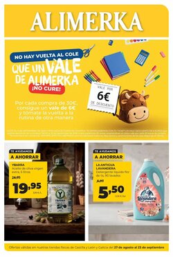 Folleto promocional de Alimerka válido desde el 27/08/2026