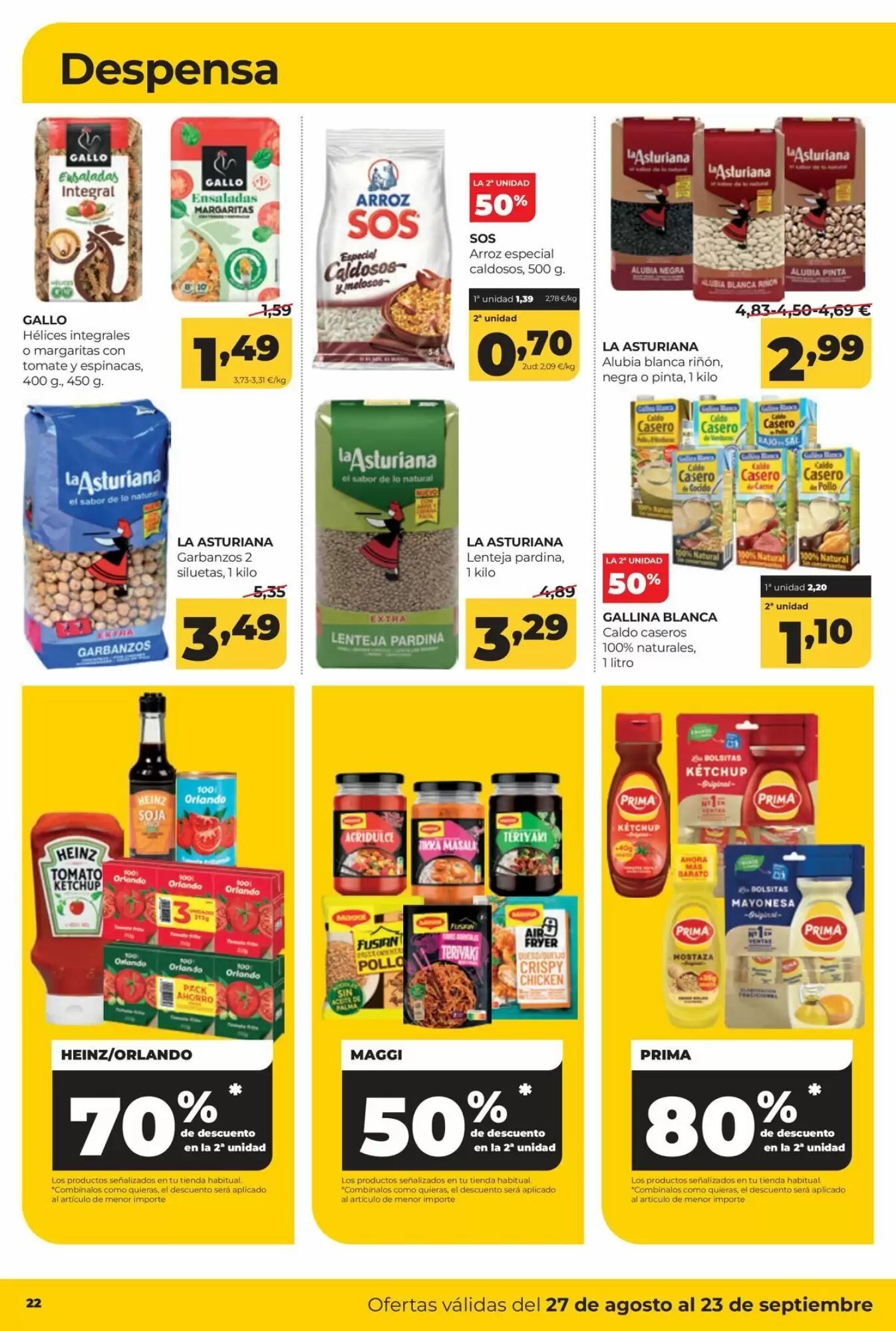 Folleto promocional de Alimerka válido desde el 27/08/2026 - Página 24.