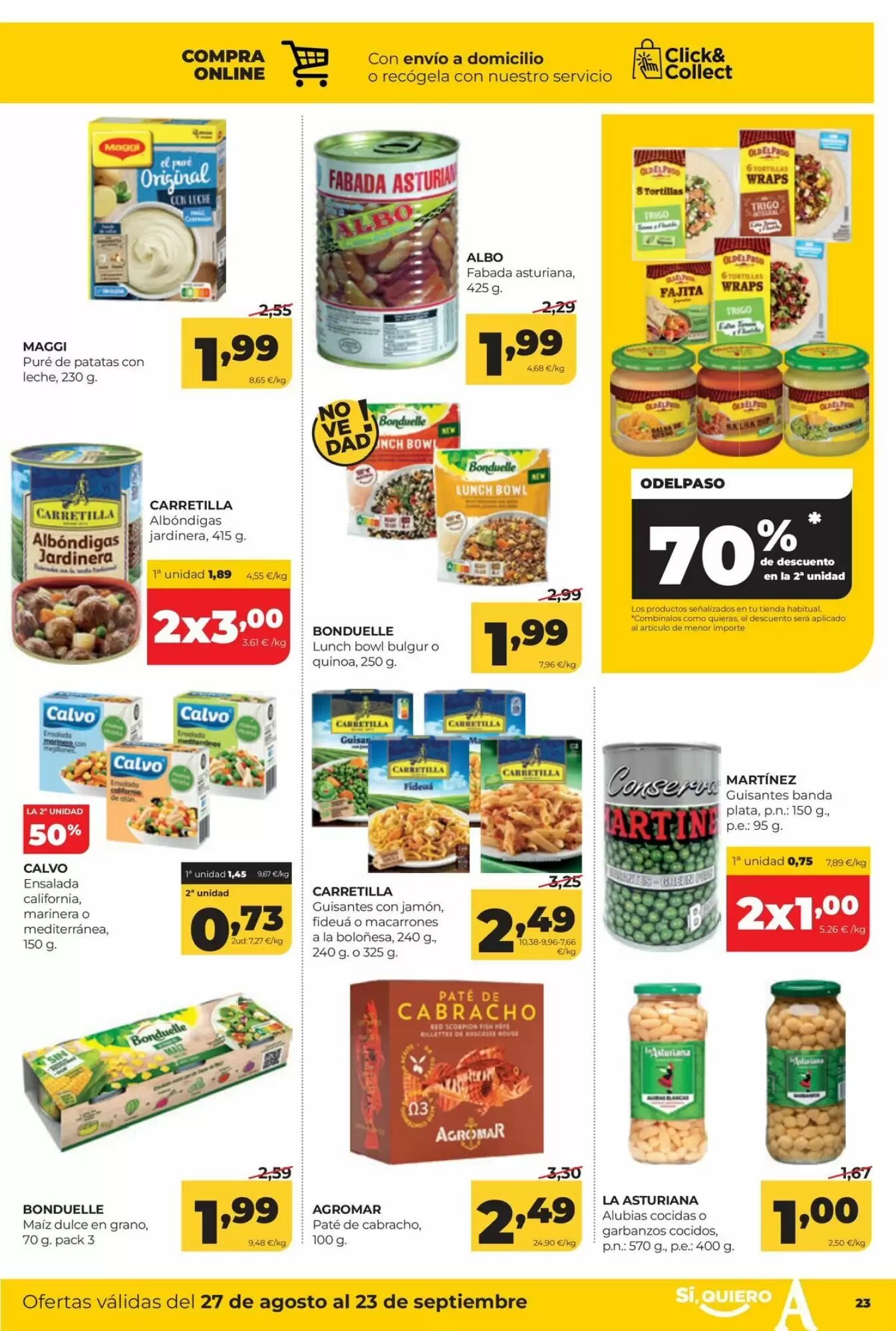 Folleto promocional de Alimerka válido desde el 27/08/2026 - Página 25.