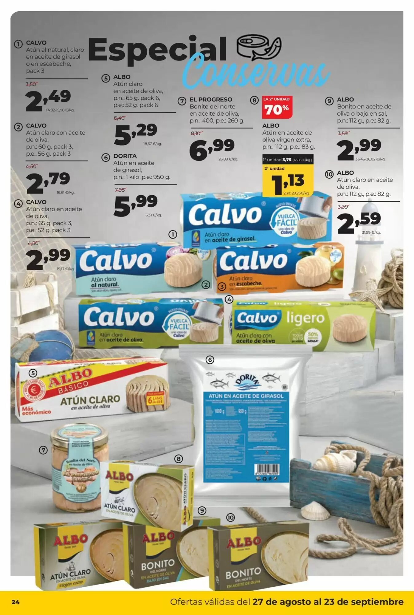 Folleto promocional de Alimerka válido desde el 27/08/2026 - Página 26.